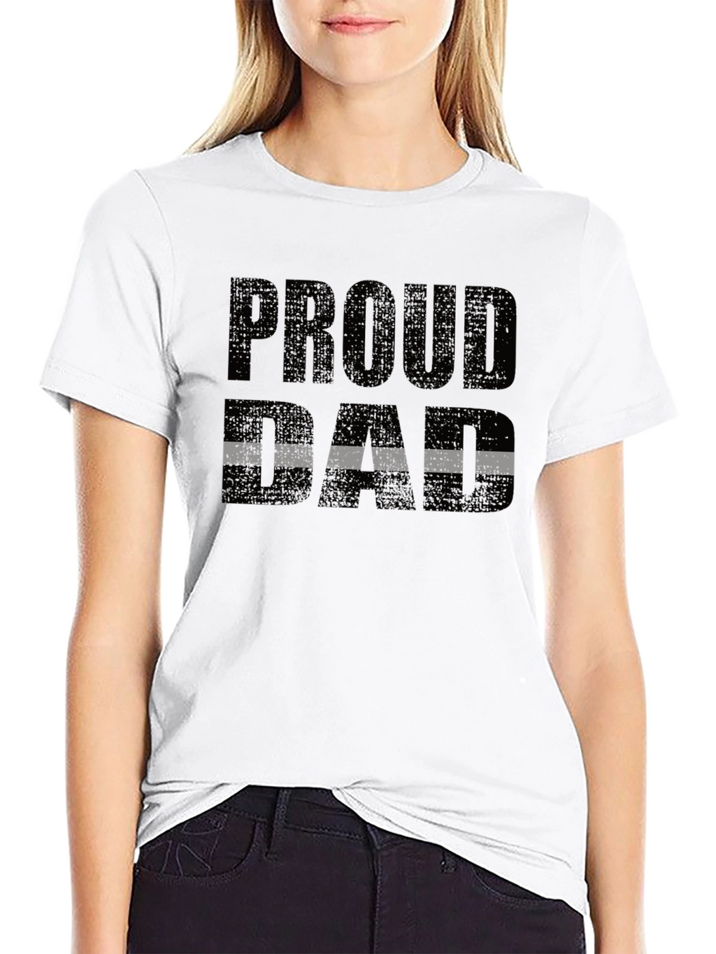 Proud Dad T-Shirt - Black Graphic Tee