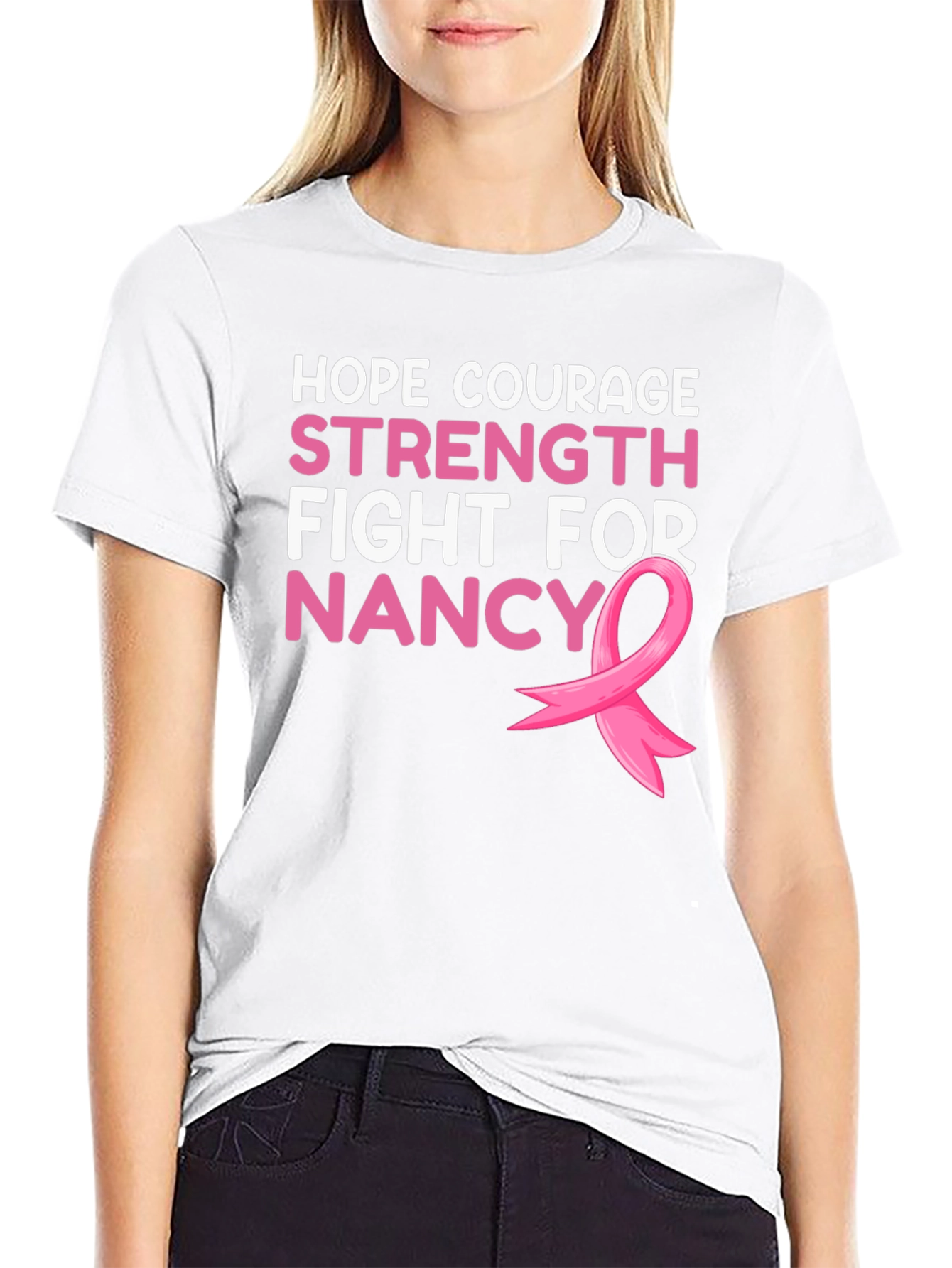 Hope Courage Strength Fight For Nancy T-Shirt