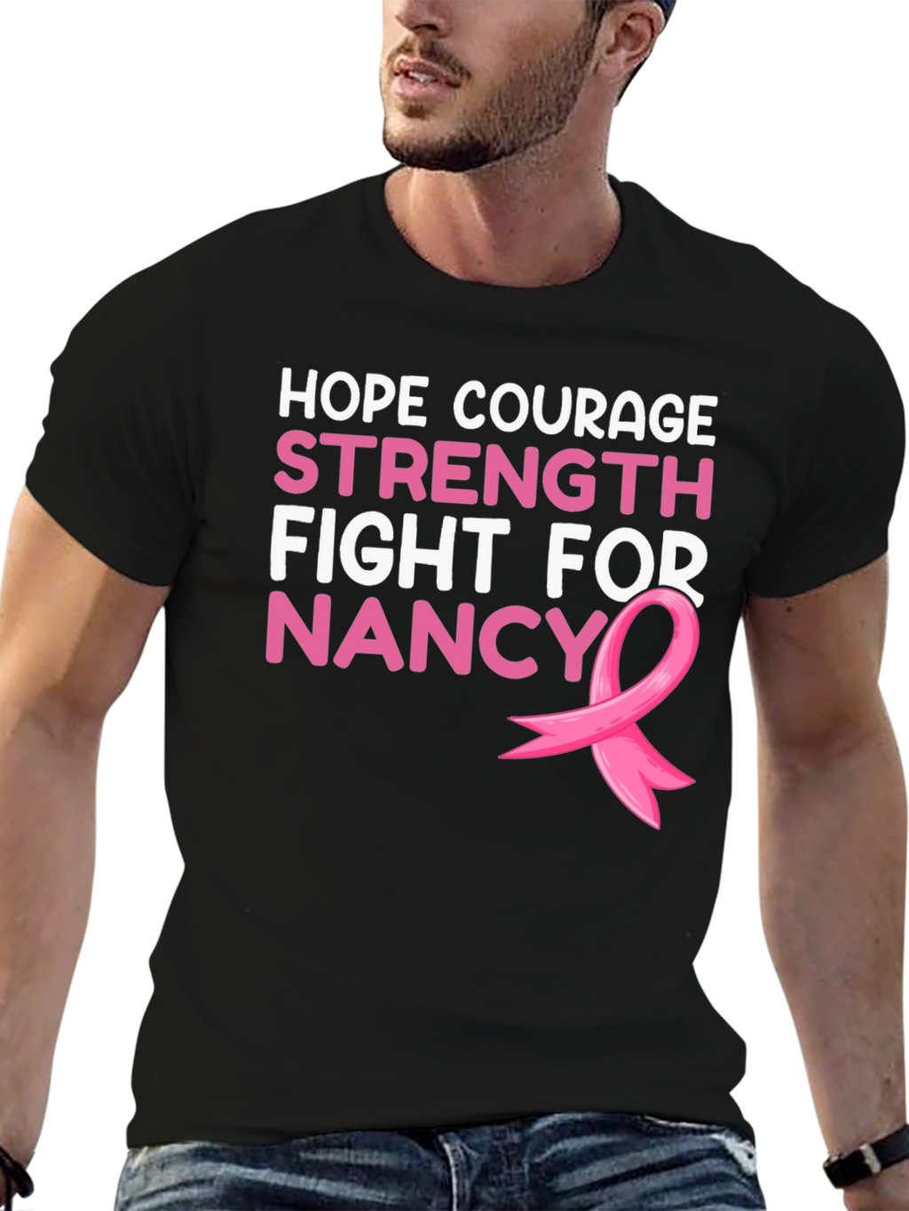 Hope Courage Strength Fight For Nancy T-Shirt