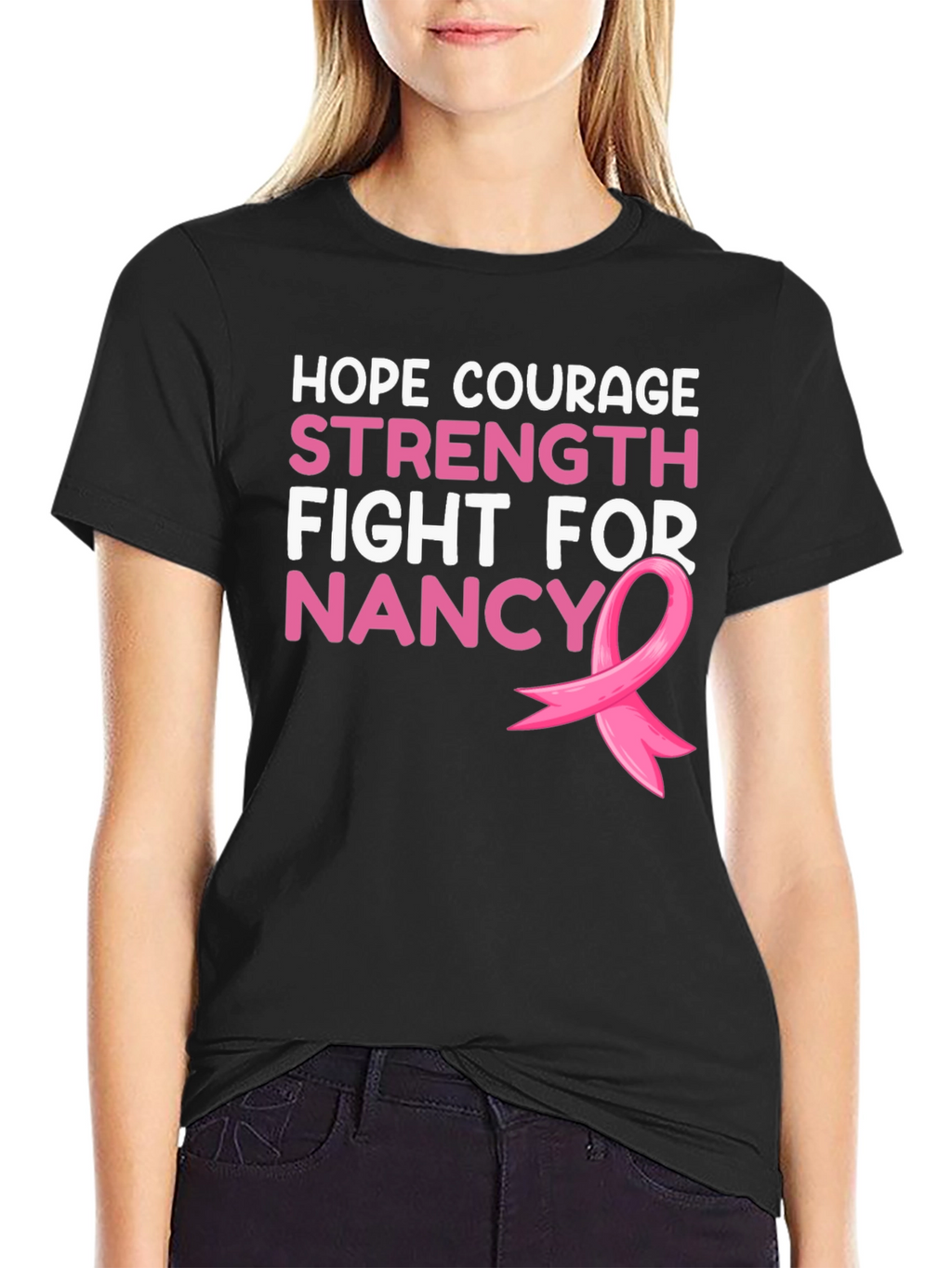 Hope Courage Strength Fight For Nancy T-Shirt