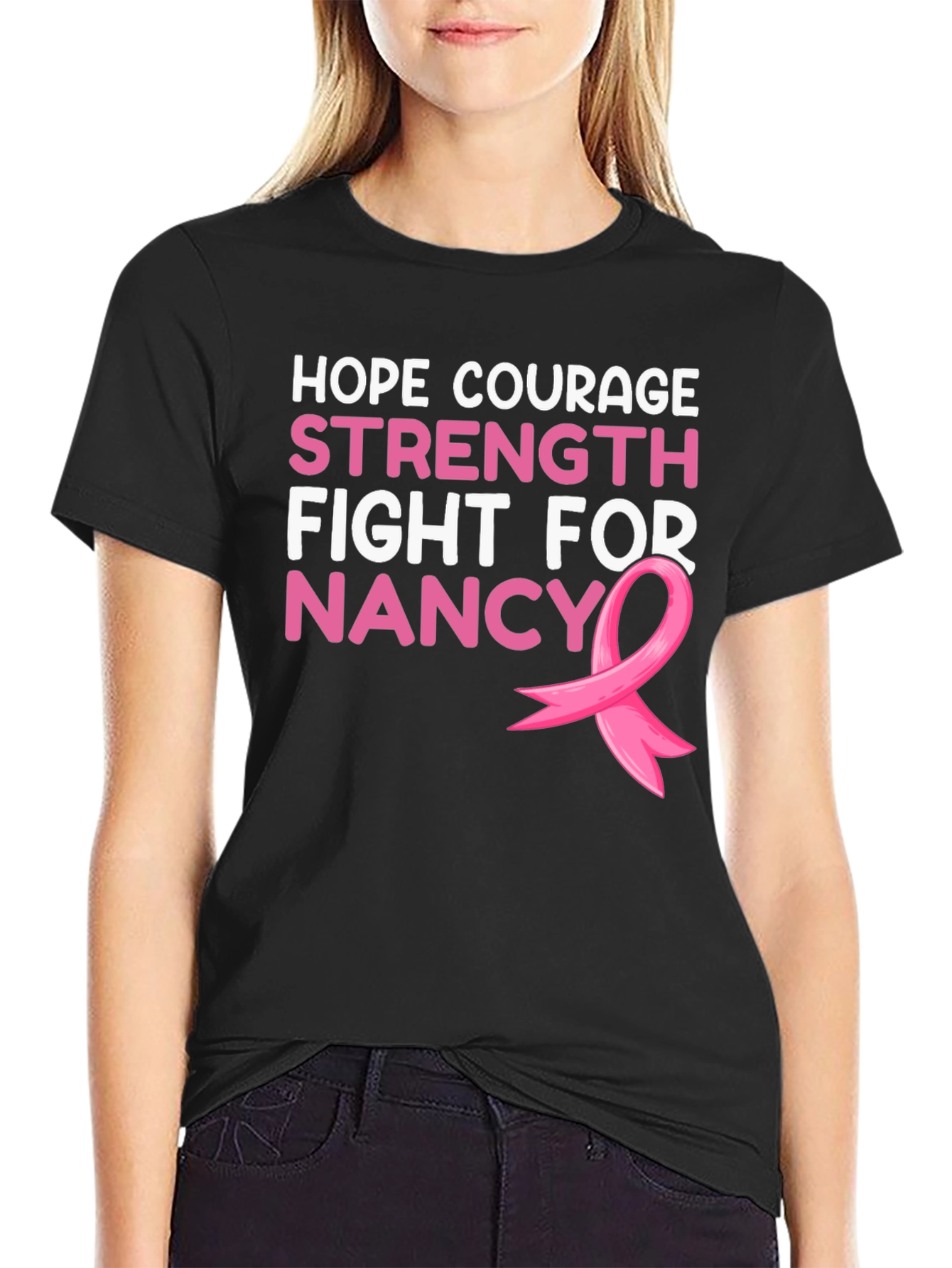 Hope Courage Strength Fight For Nancy T-Shirt