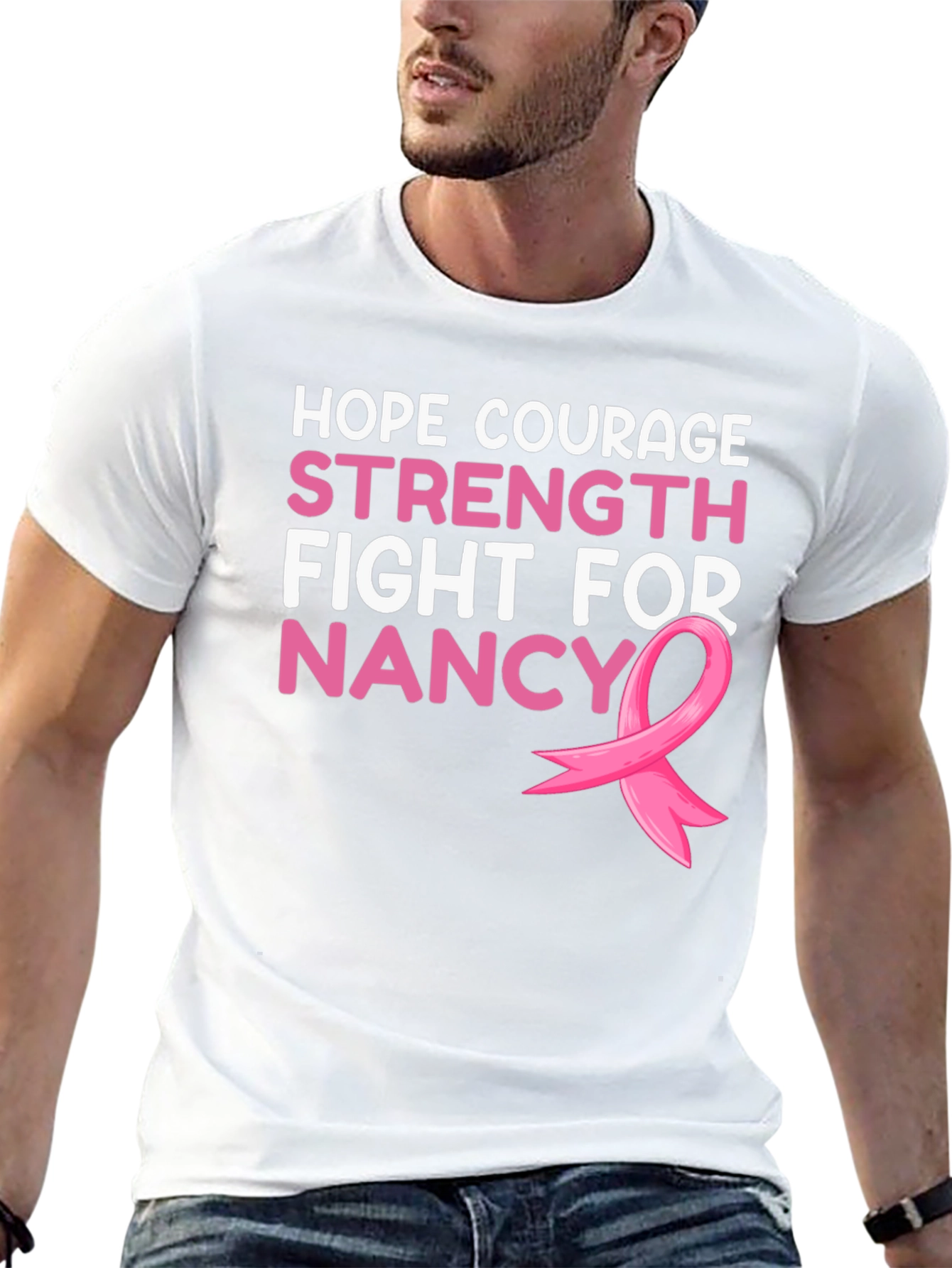 Hope Courage Strength Fight For Nancy T-Shirt