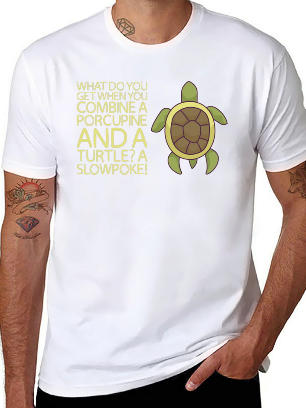 Slowpoke Turtle Graphic T-Shirt