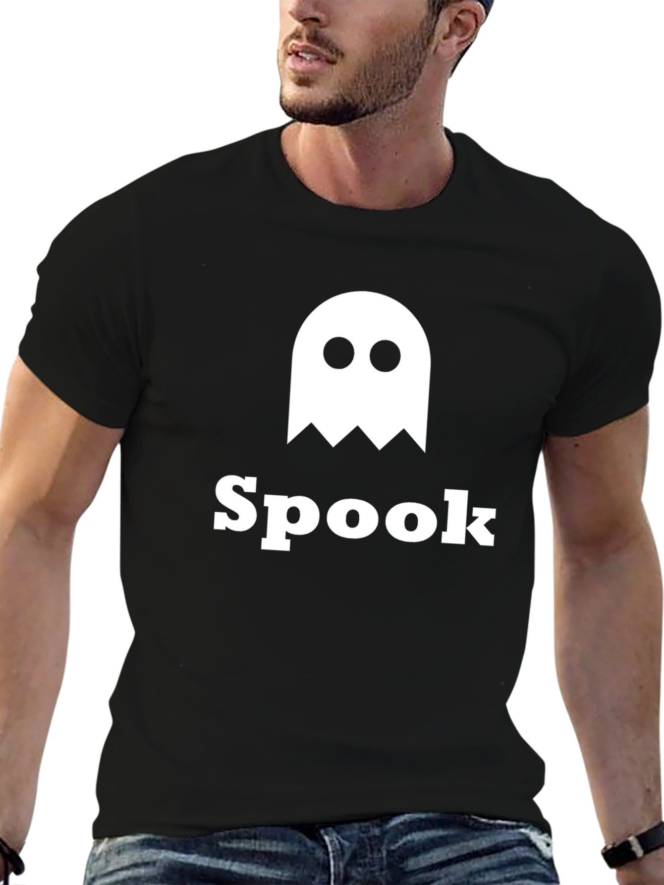 Spook Graphic Tee - Black Cotton T-Shirt