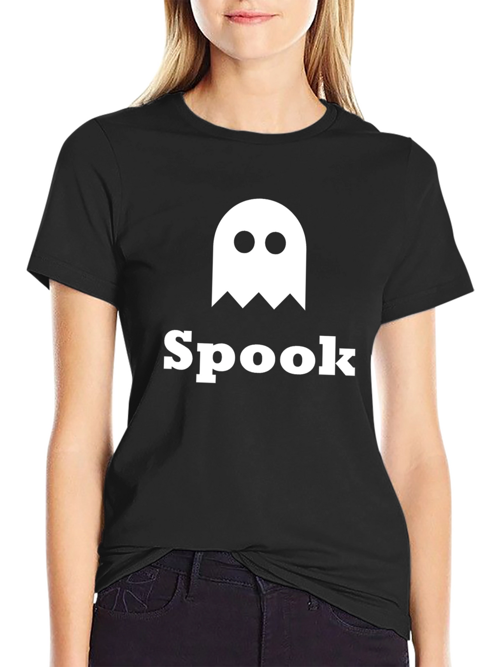 Spook Graphic Tee - Black Cotton T-Shirt