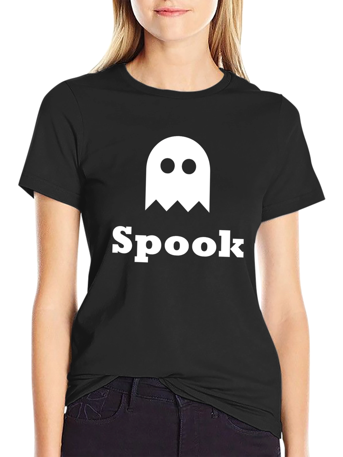 Spook Graphic Tee - Black Cotton T-Shirt