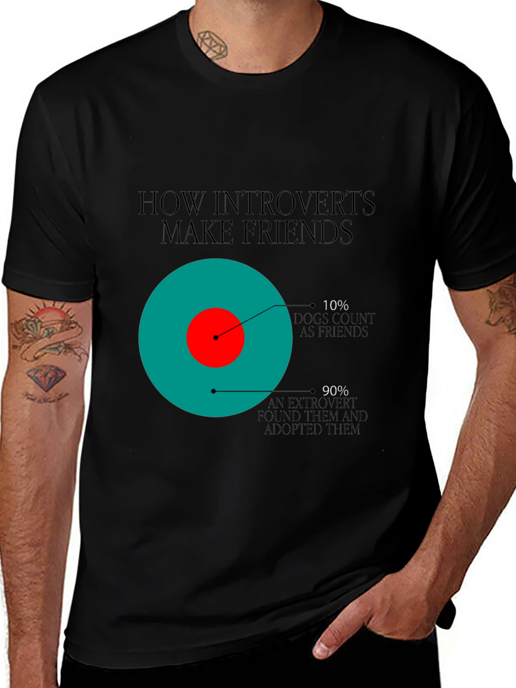Introvert Humor Tee - Dog Friends T-Shirt