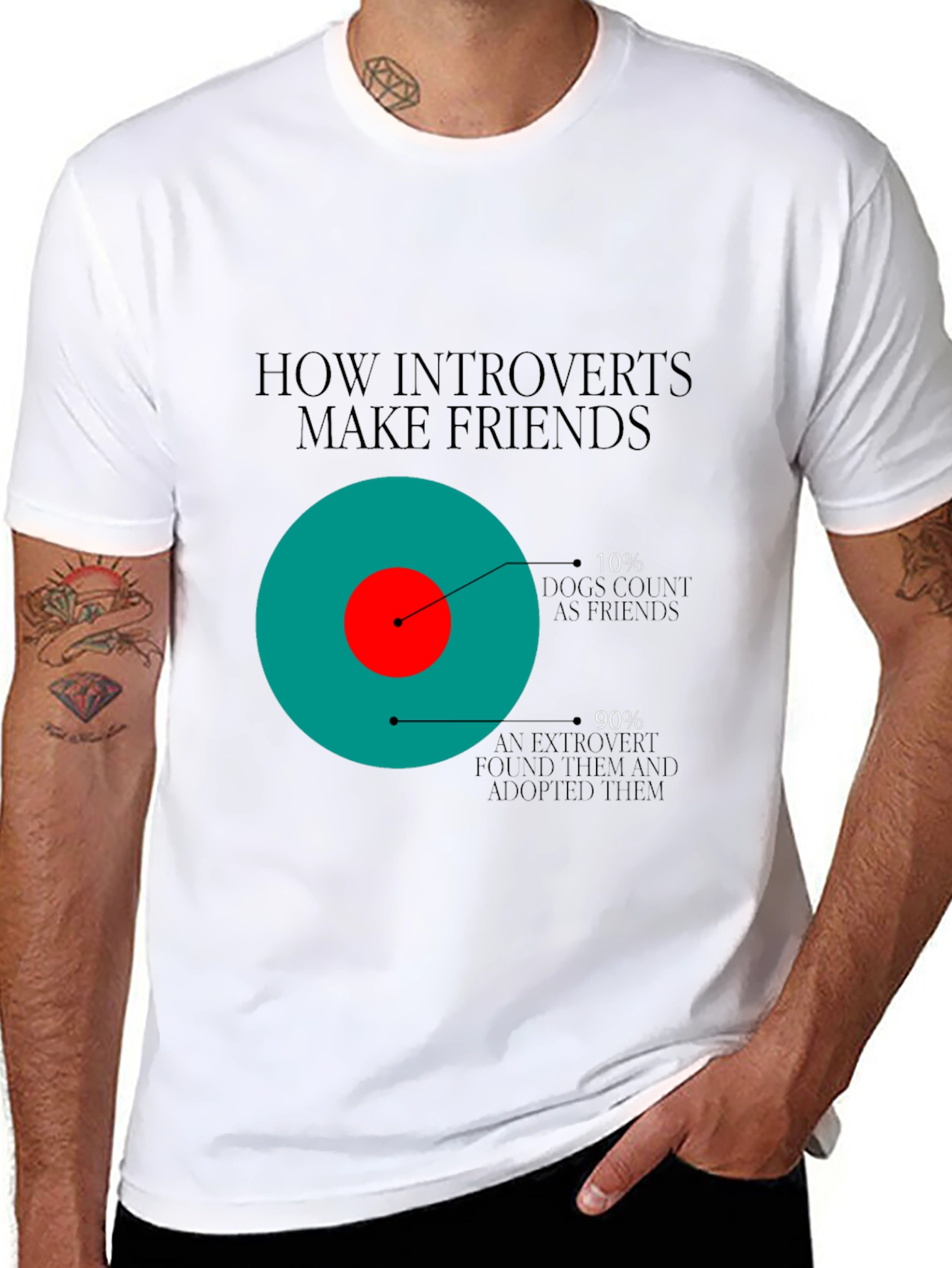 Introvert Humor Tee - Dog Friends T-Shirt
