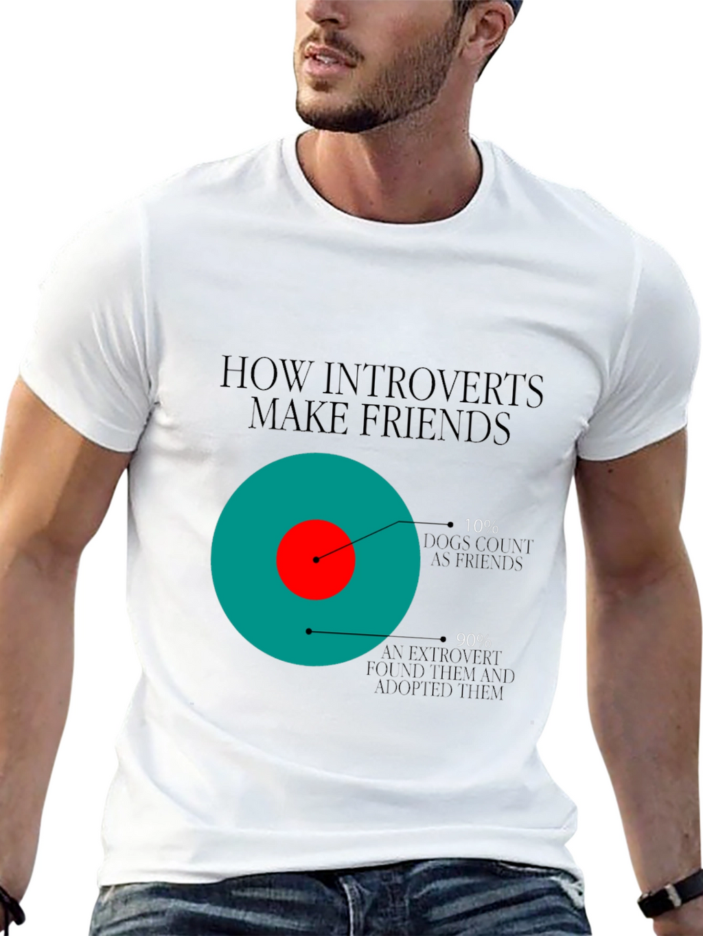 Introvert Humor Tee - Dog Friends T-Shirt