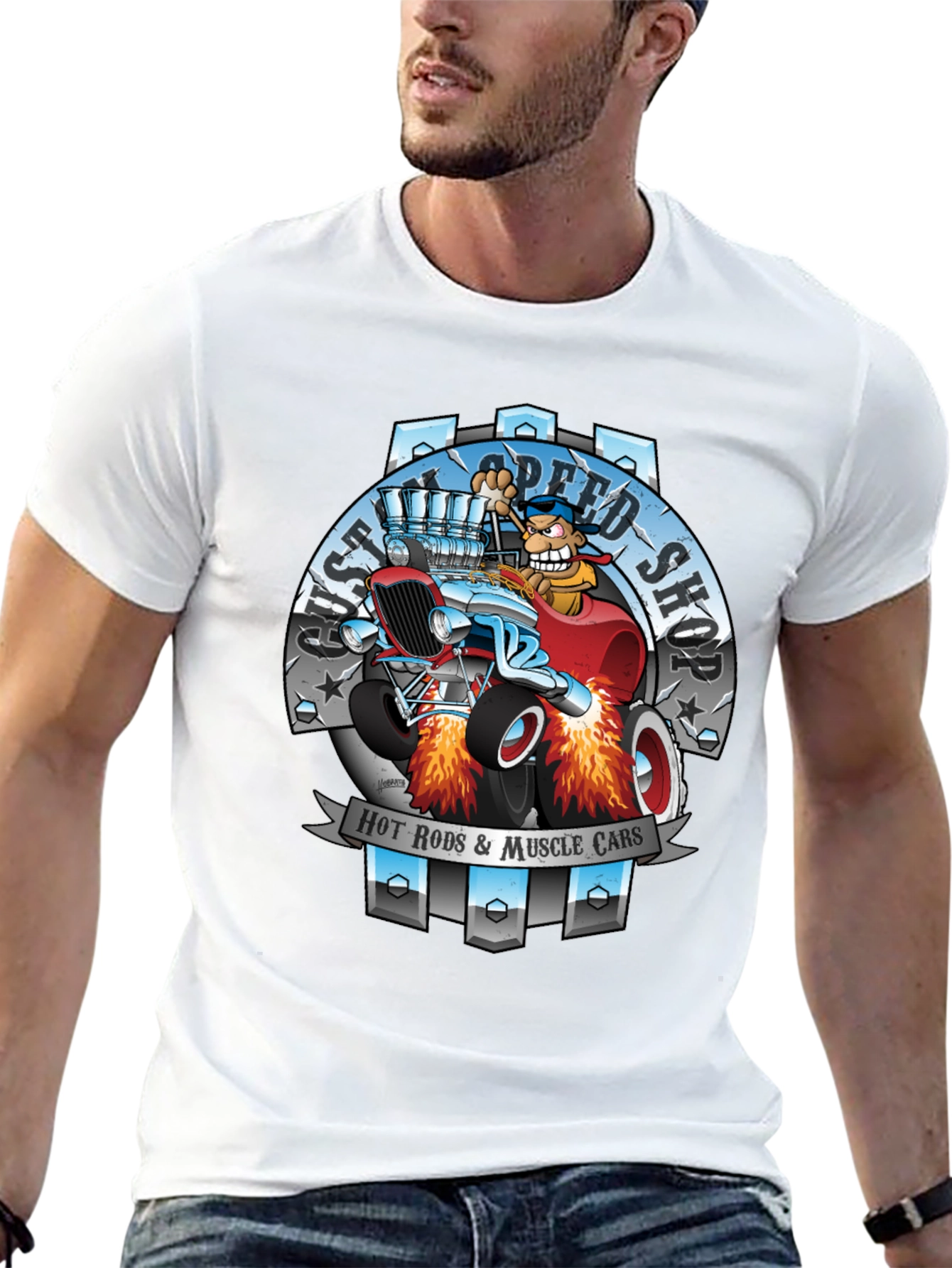 Hot Rods & Muscle Cars Graphic T-Shirt