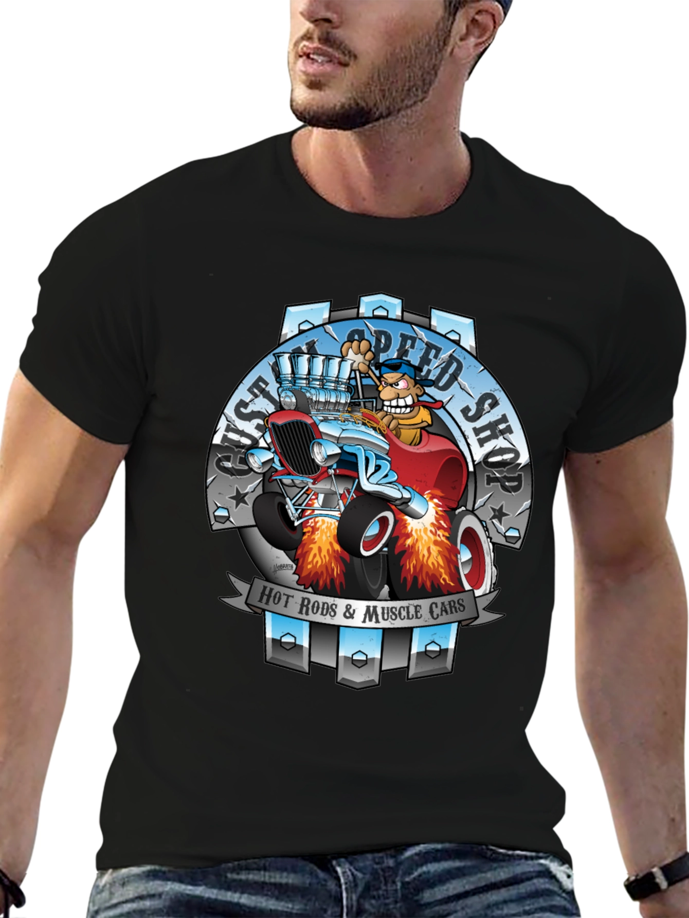 Hot Rods & Muscle Cars Graphic T-Shirt