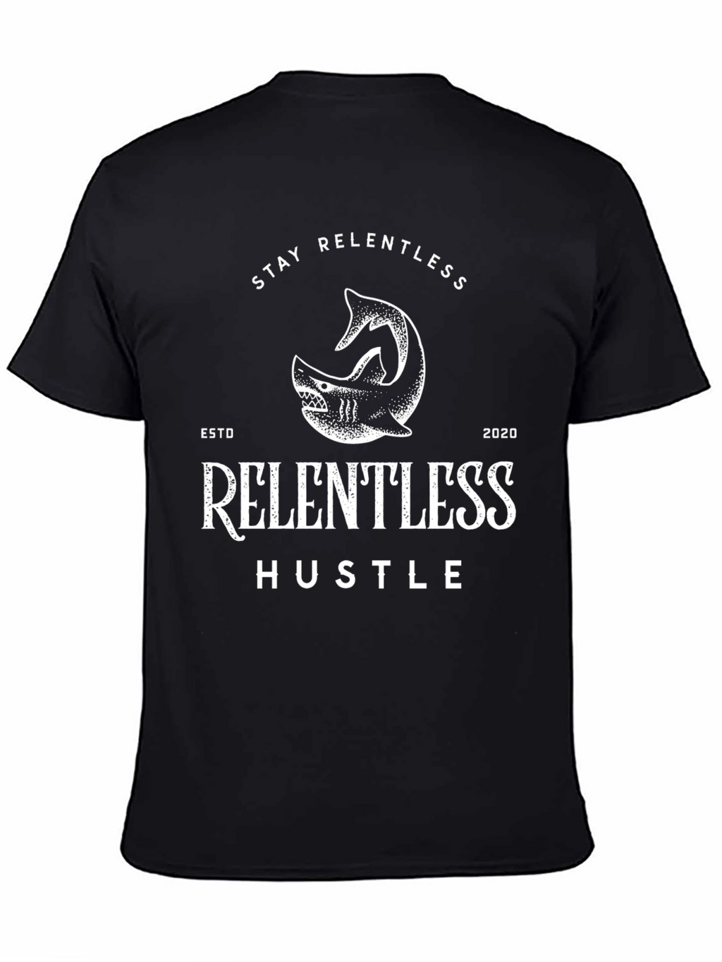 Relentless Hustle Black Graphic T-Shirt