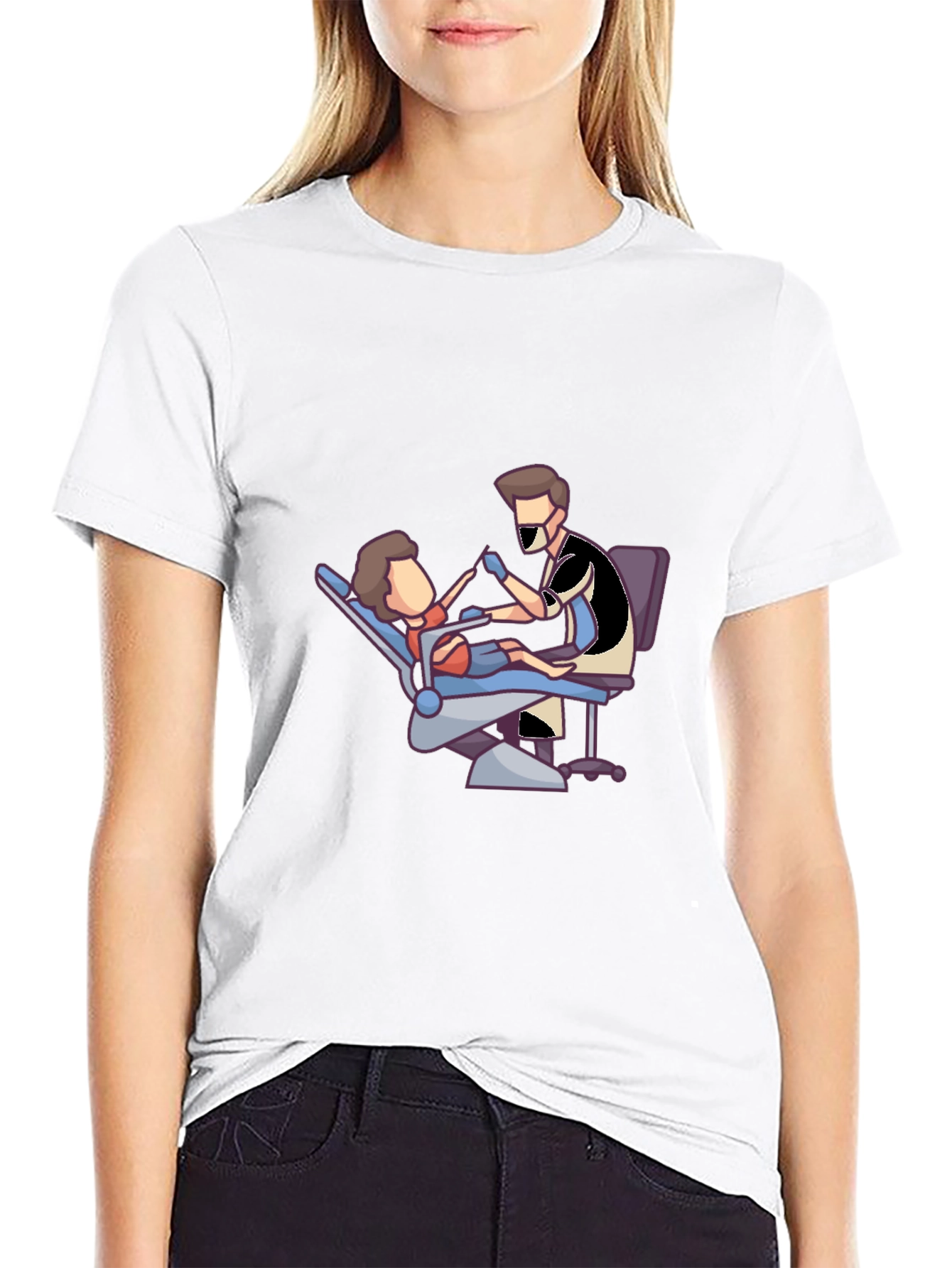 Dental Cartoon Graphic T-Shirt