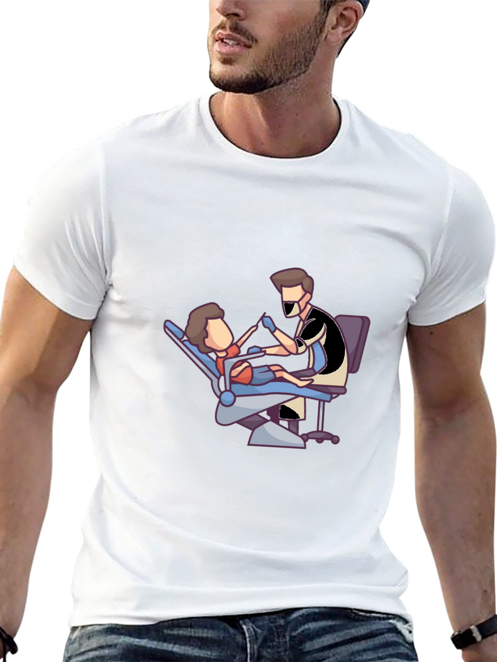 Dental Cartoon Graphic T-Shirt