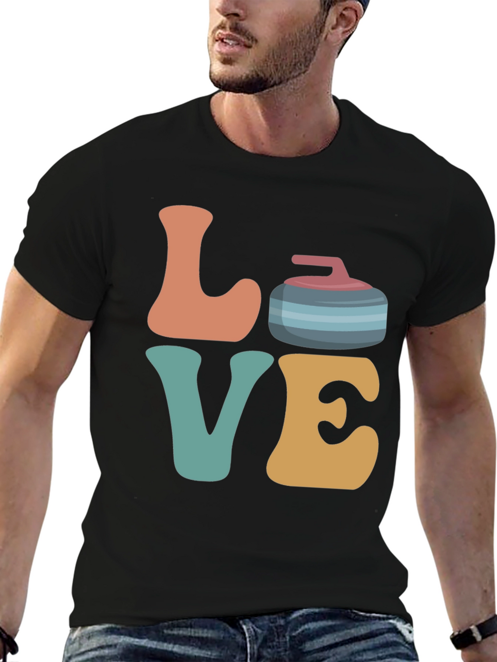 Retro Love Curling T-Shirt