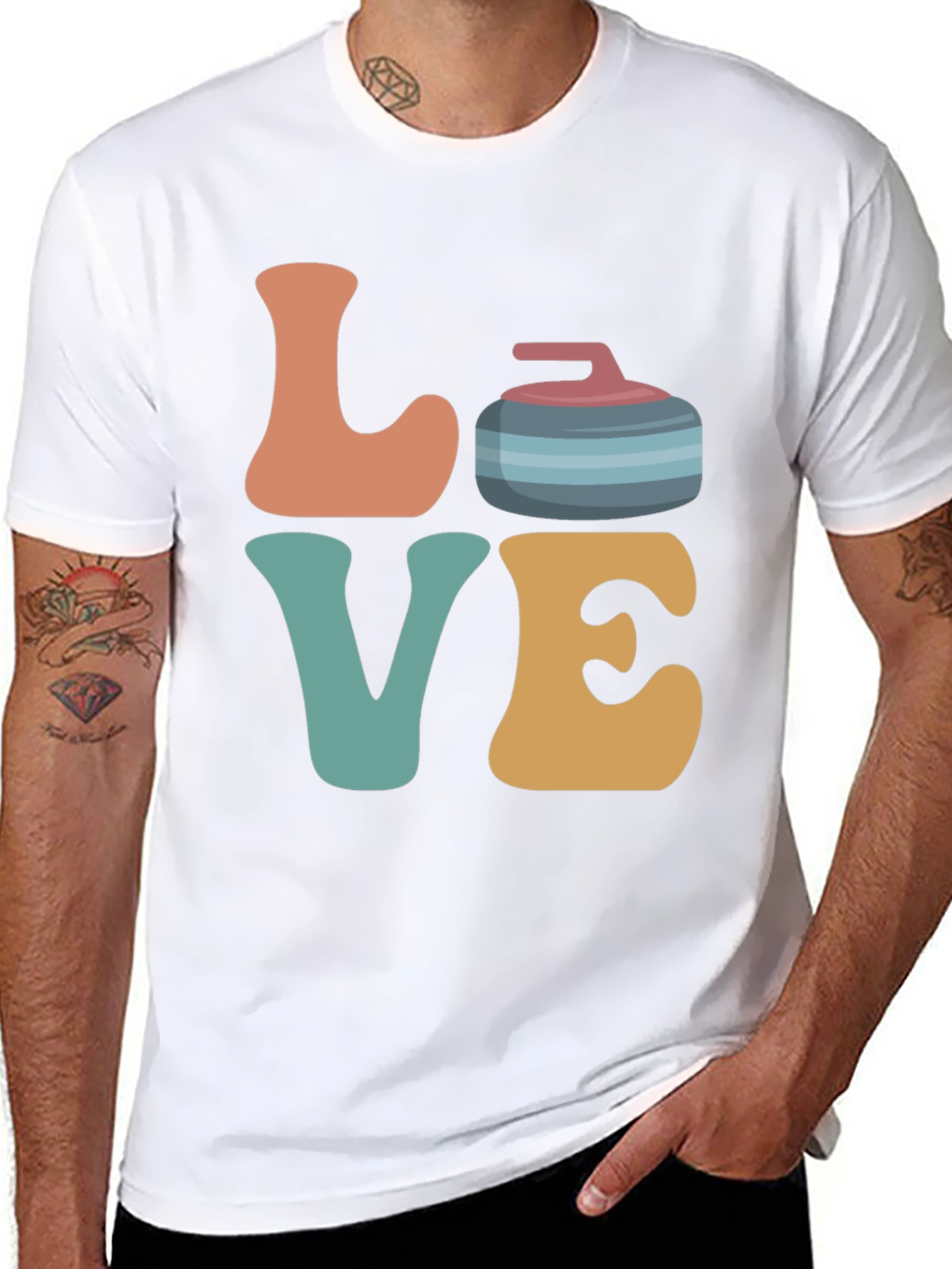 Retro Love Curling T-Shirt
