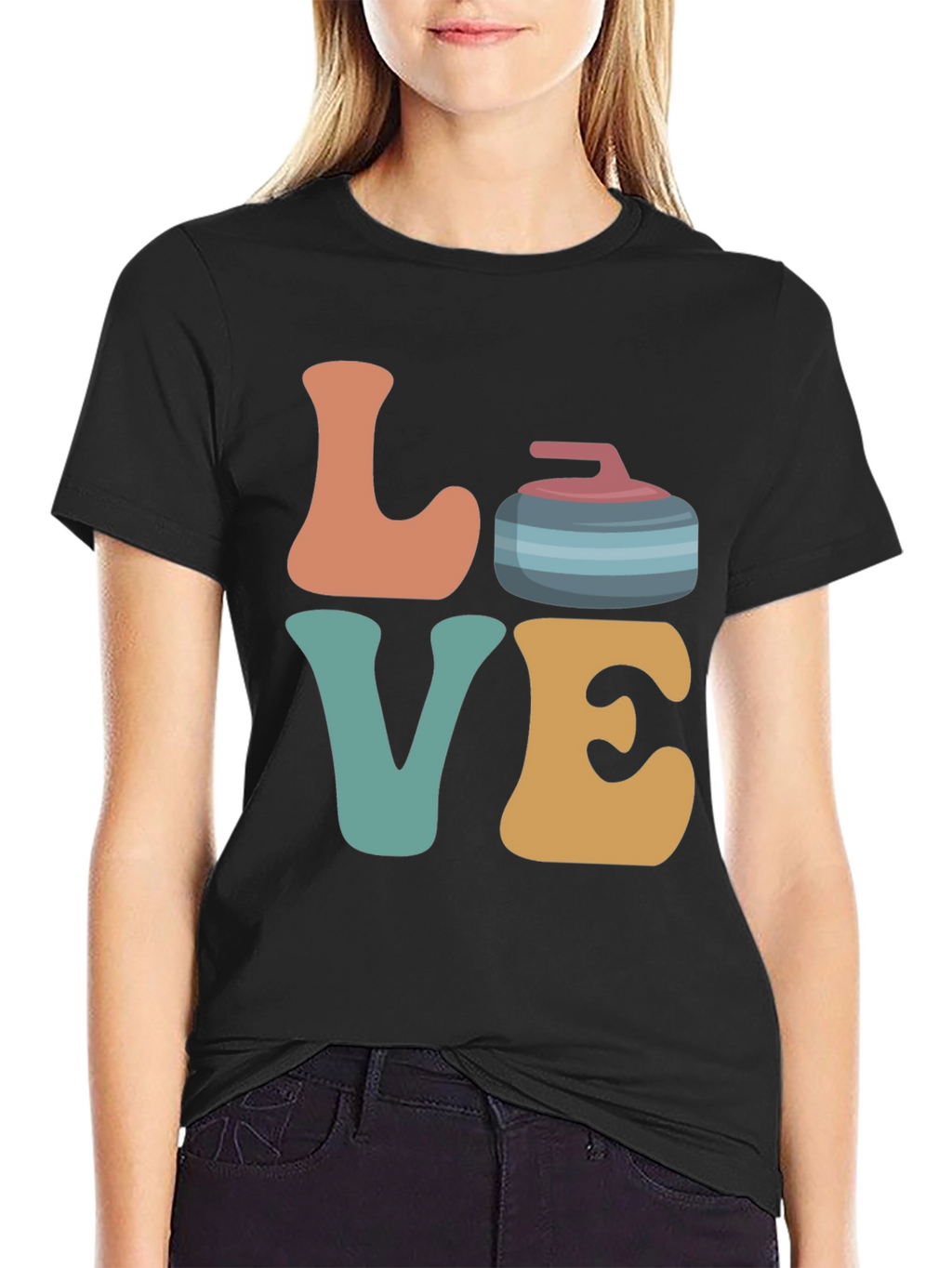 Retro Love Curling T-Shirt