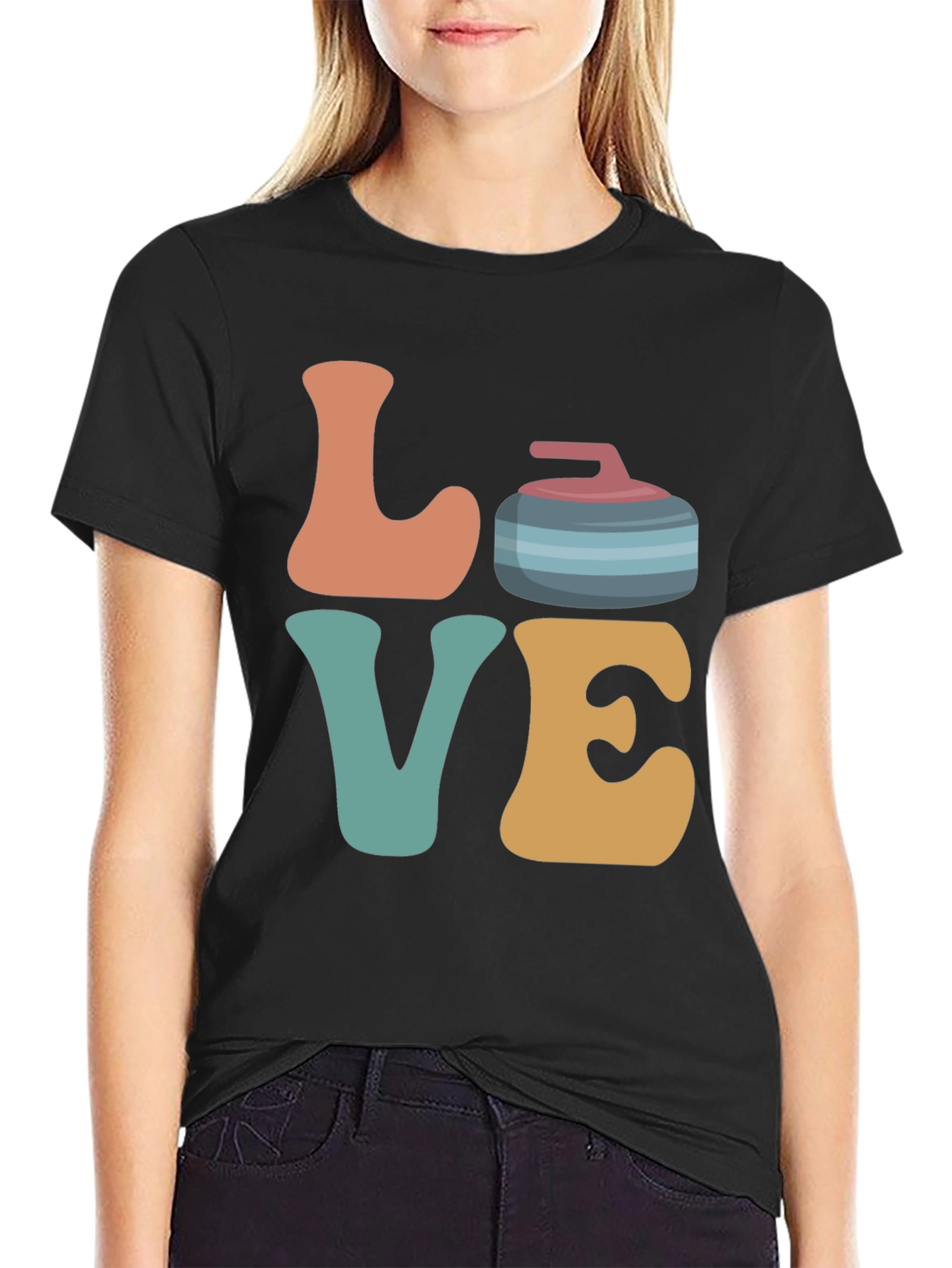 Retro Love Curling T-Shirt