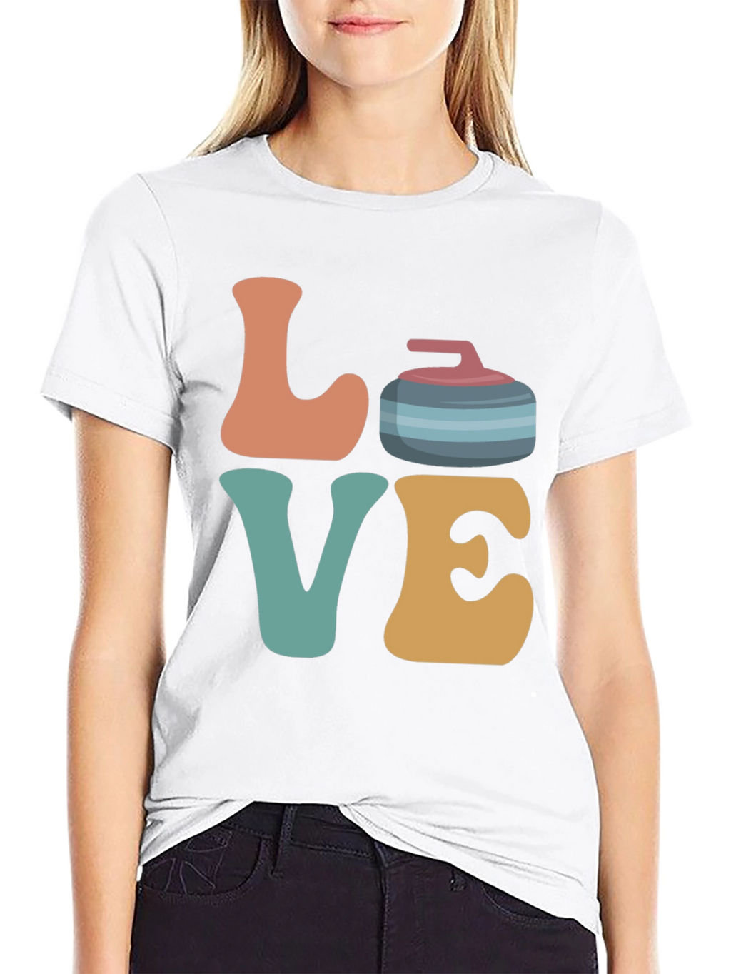 Retro Love Curling T-Shirt
