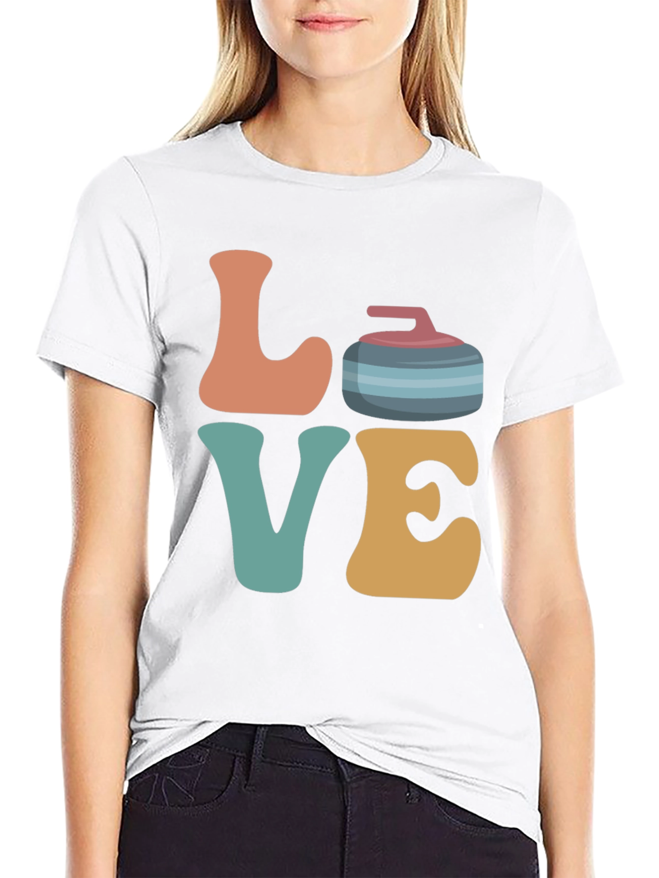 Retro Love Curling T-Shirt