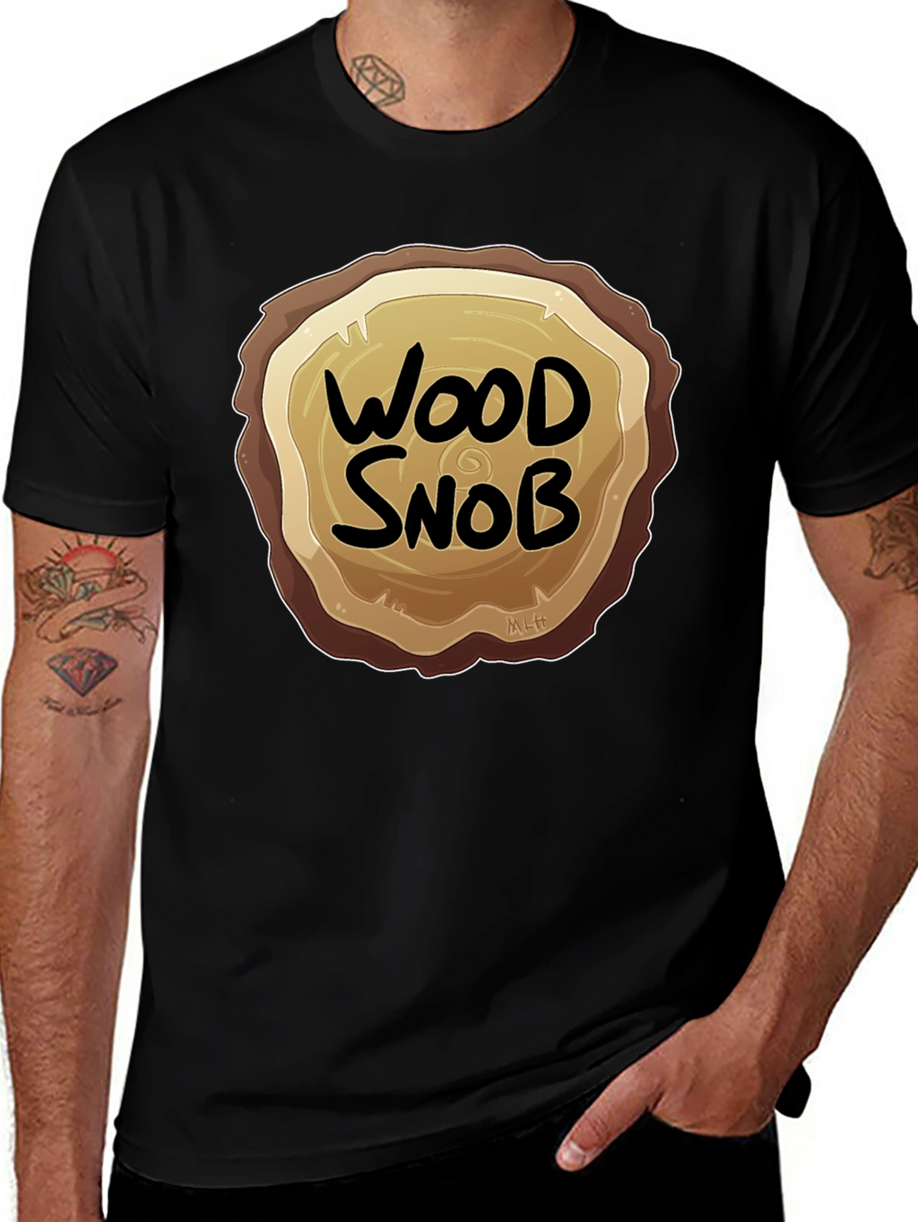 Wood Snob Graphic Tee - Lumberjack Humor T-Shirt