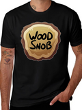 Wood Snob Graphic Tee - Lumberjack Humor T-Shirt