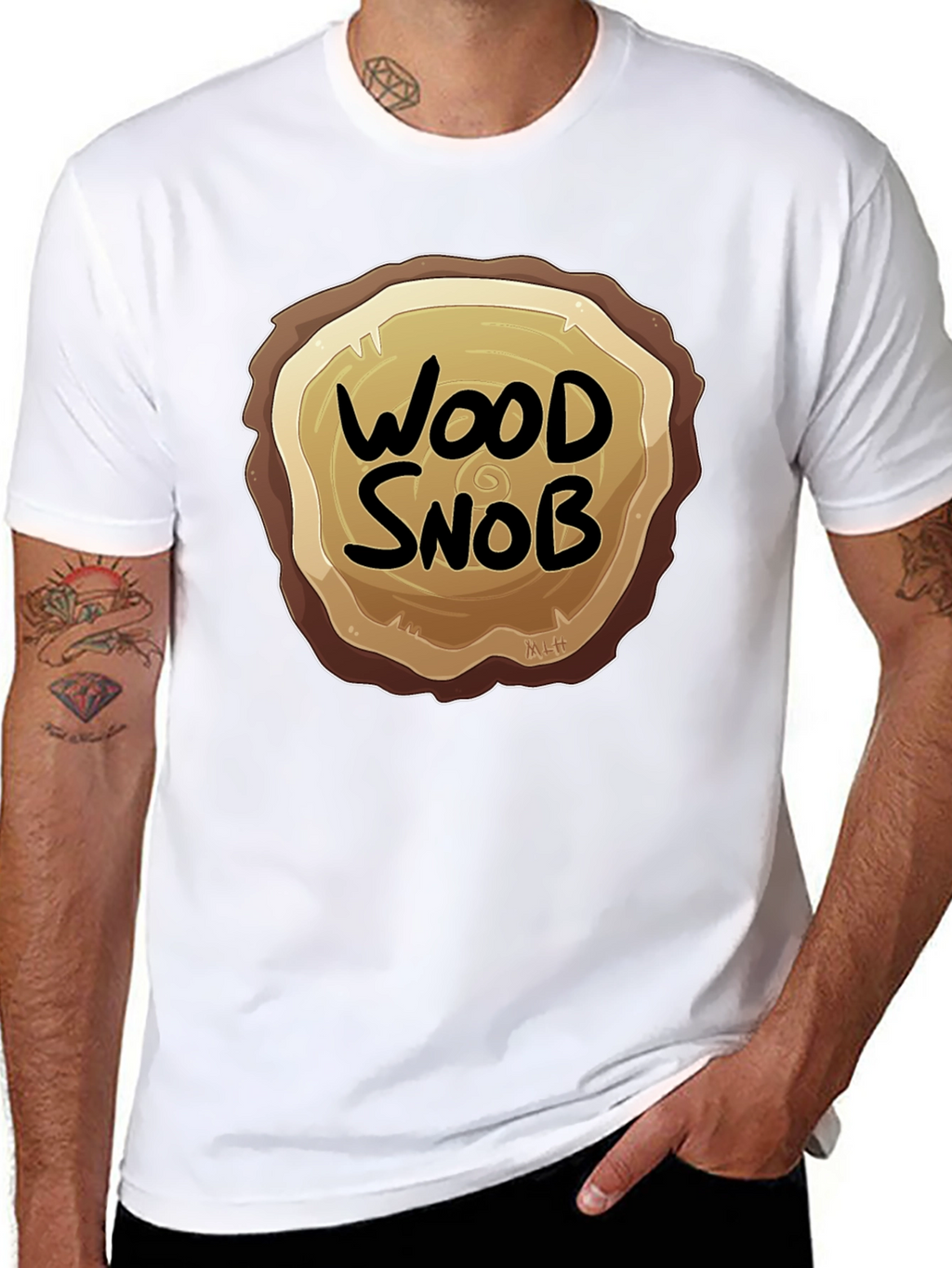 Wood Snob Graphic Tee - Lumberjack Humor T-Shirt