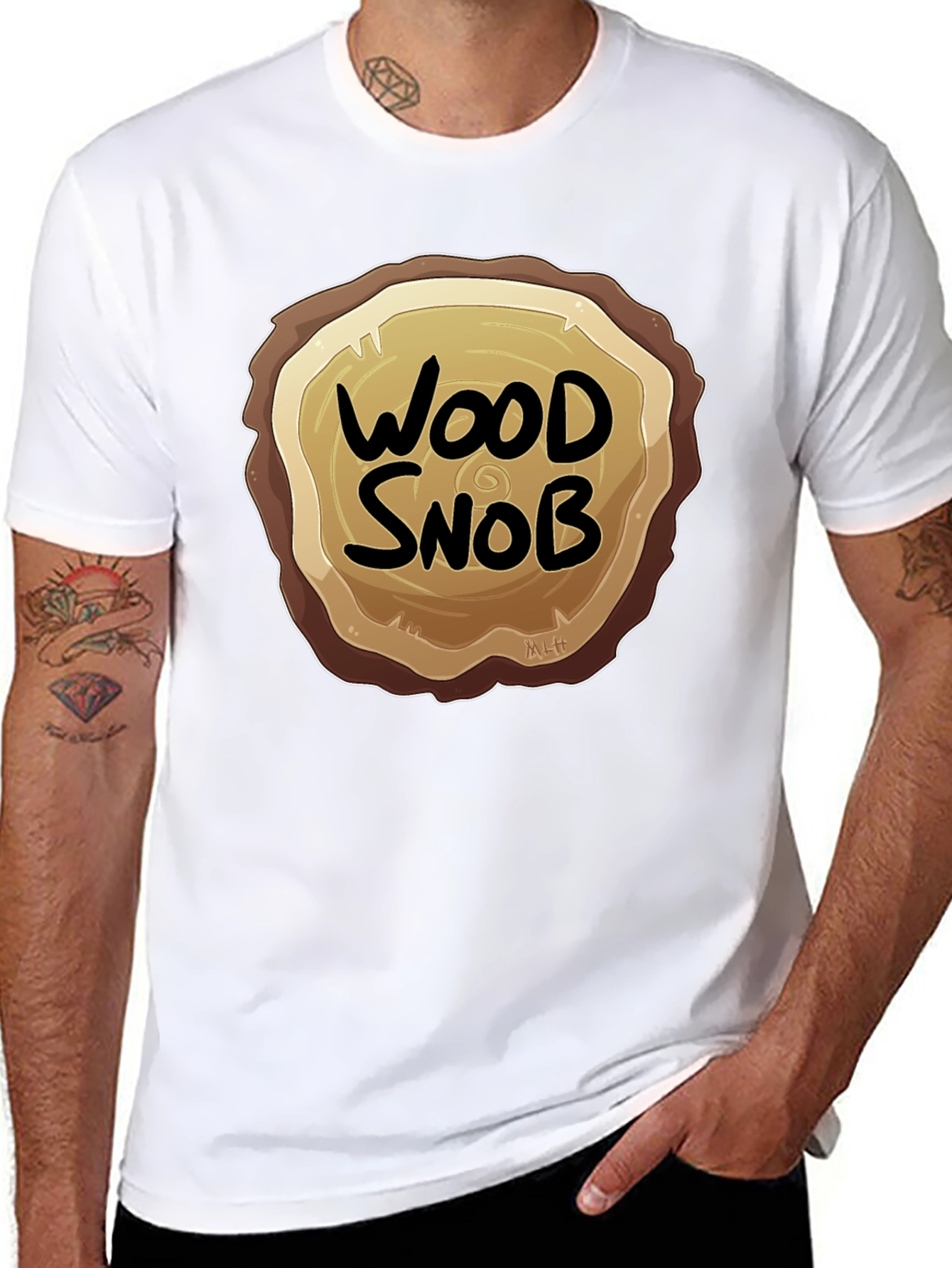 Wood Snob Graphic Tee - Lumberjack Humor T-Shirt