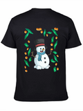 Festive Snowman Money Graphic Tee