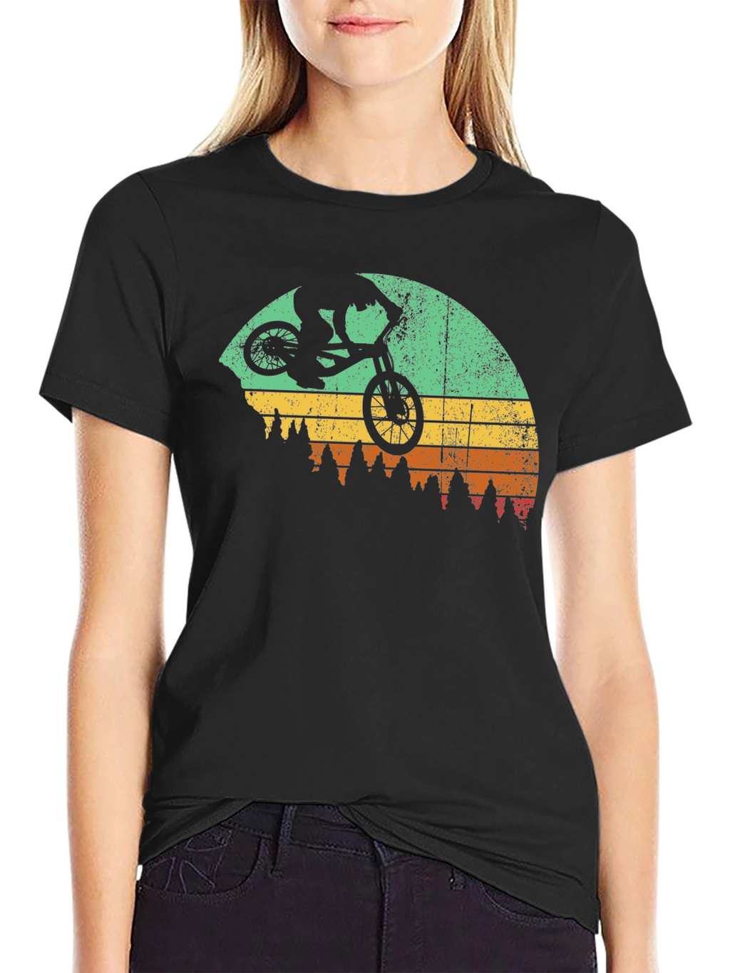 Retro Mountain Biking T-Shirt