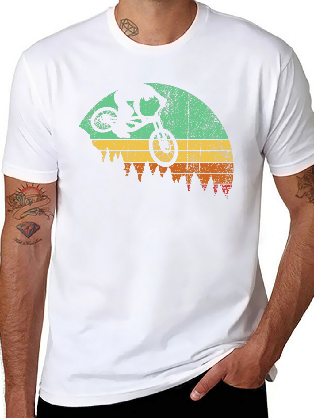 Retro Mountain Biking T-Shirt