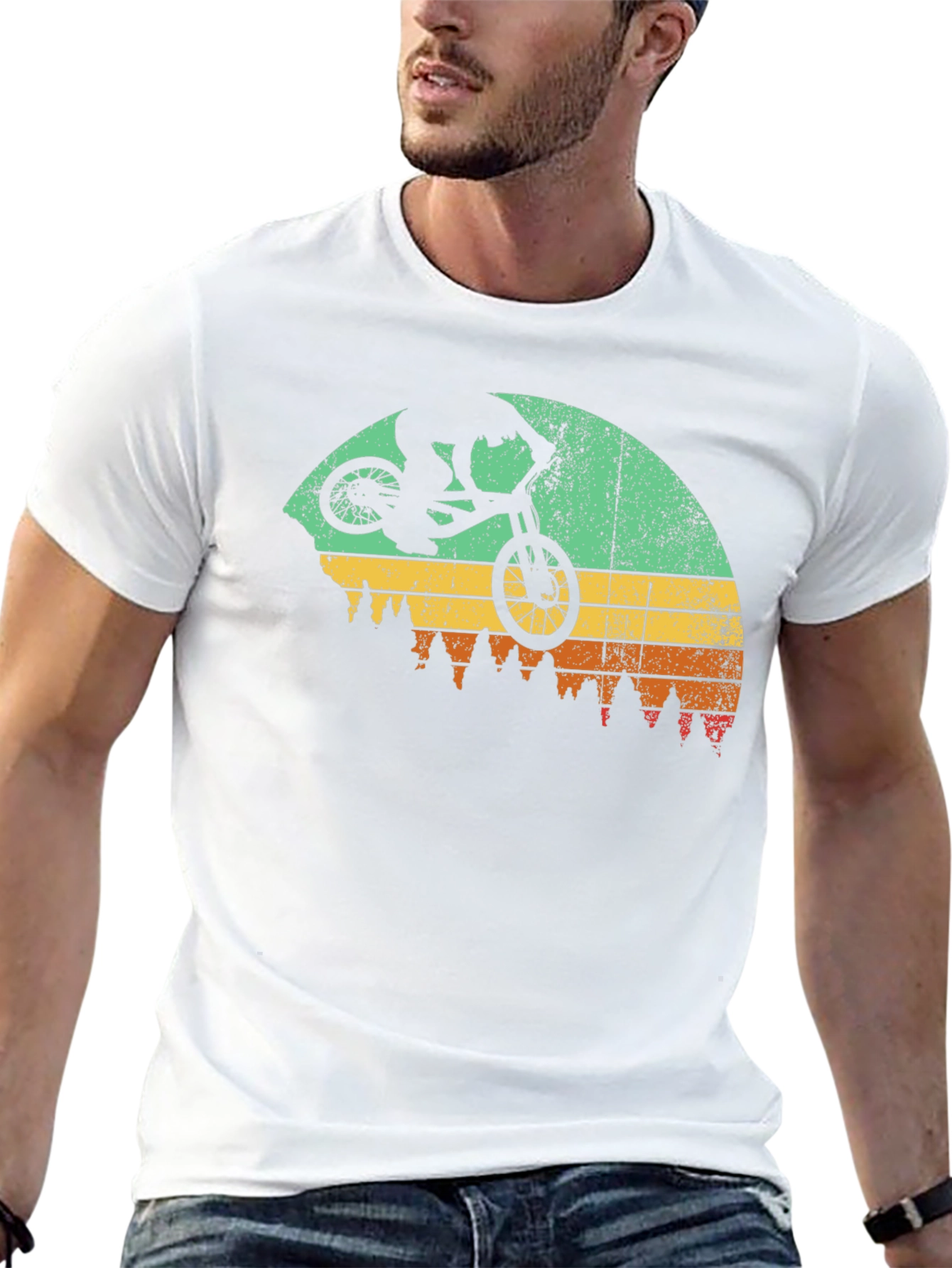 Retro Mountain Biking T-Shirt