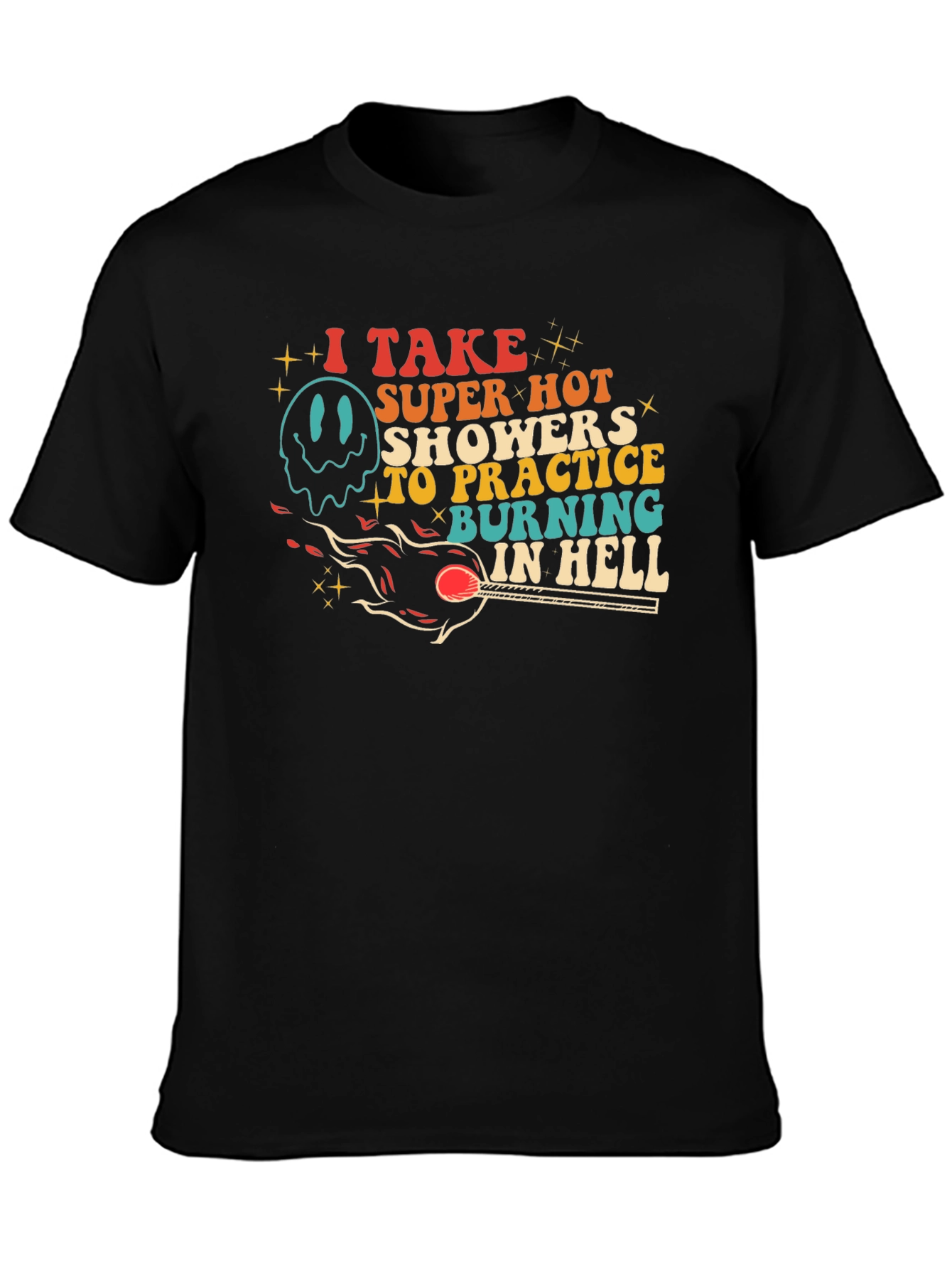 Burning in Hell Graphic Tee - Super Hot Showers