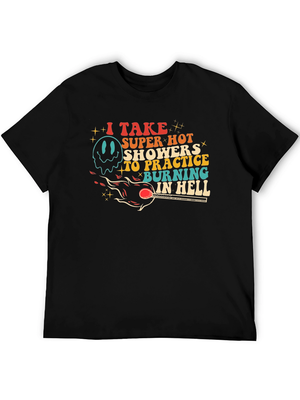 Burning in Hell Graphic Tee - Super Hot Showers
