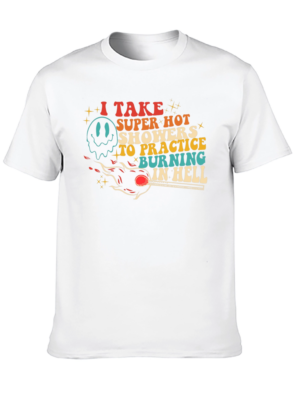 Burning in Hell Graphic Tee - Super Hot Showers