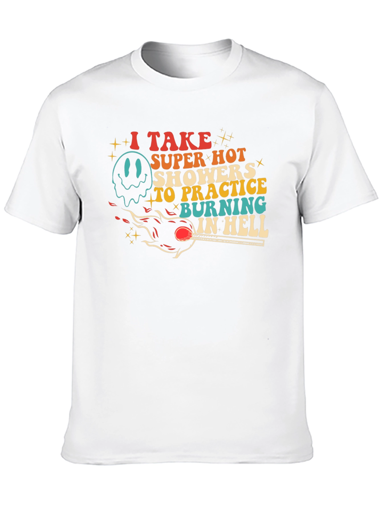 Burning in Hell Graphic Tee - Super Hot Showers