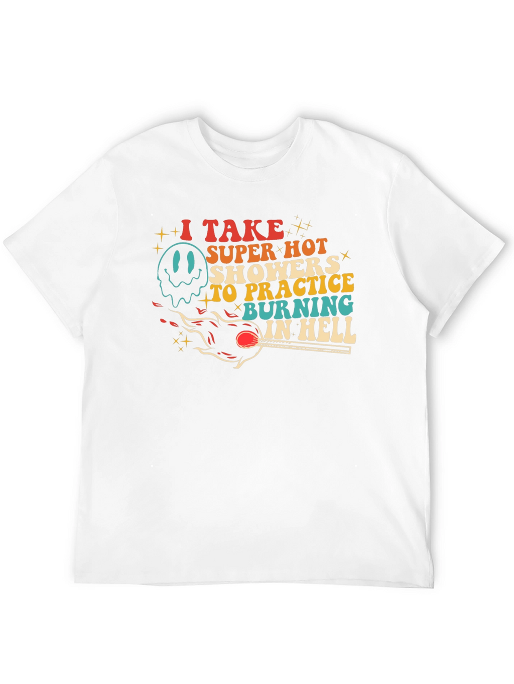 Burning in Hell Graphic Tee - Super Hot Showers