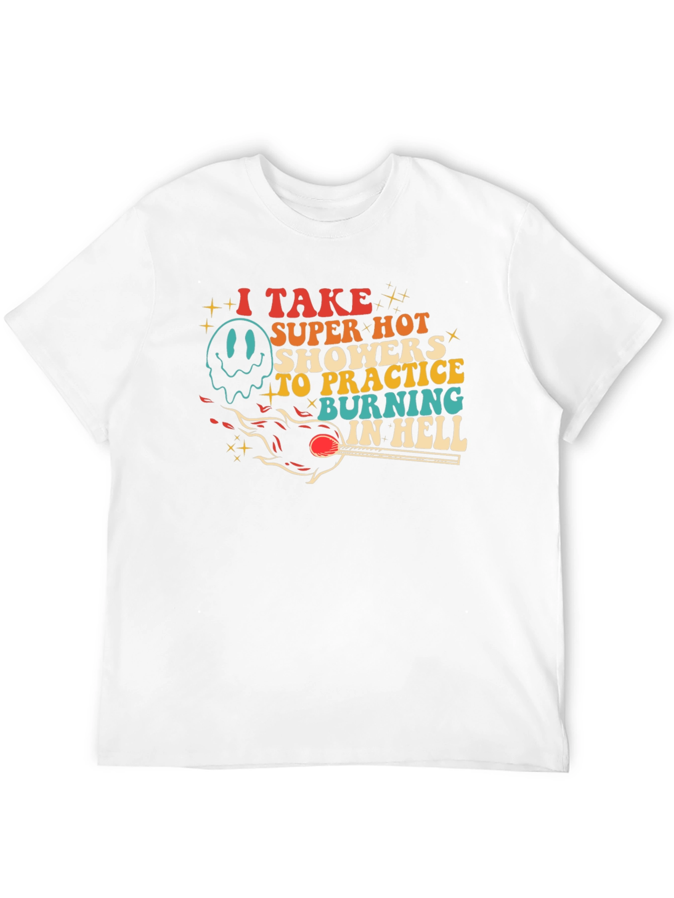 Burning in Hell Graphic Tee - Super Hot Showers