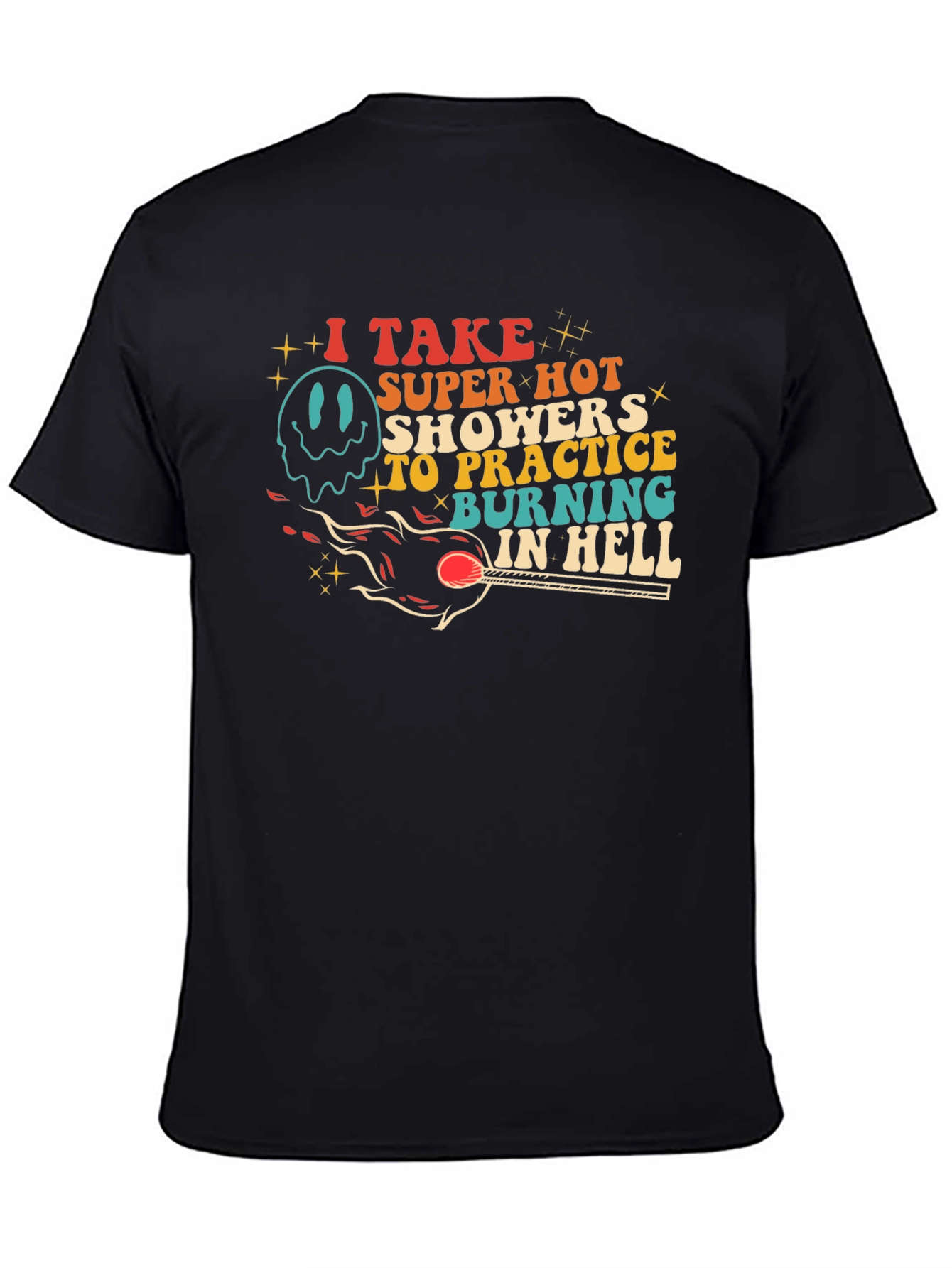 Burning in Hell Graphic Tee - Super Hot Showers
