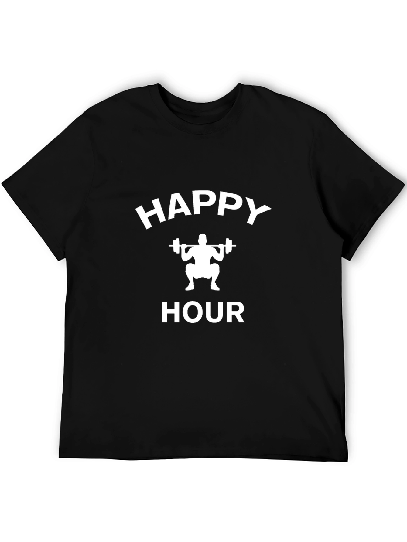 Happy Hour Squat Black T-Shirt