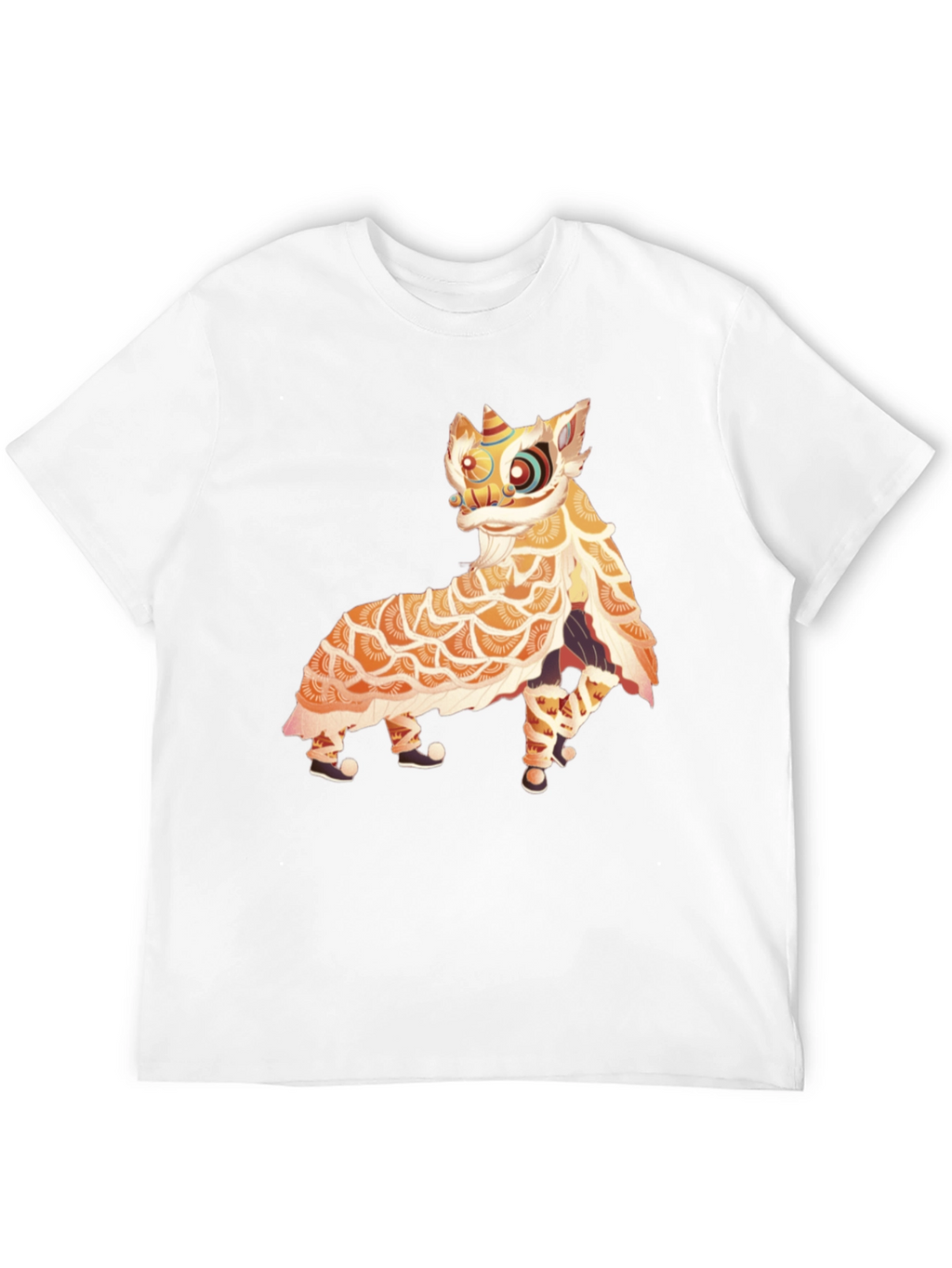 Lion Dance Graphic Tee - Black