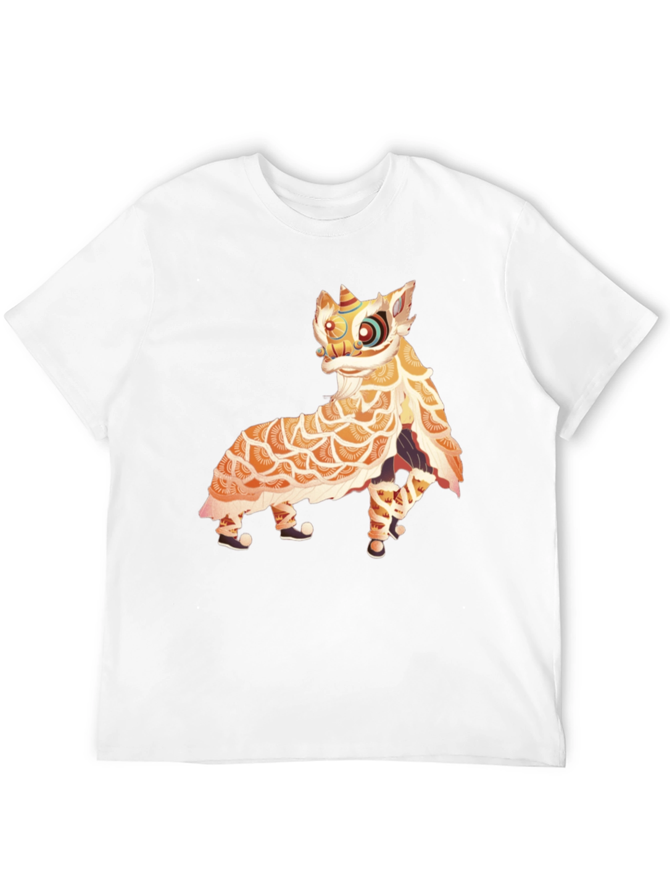 Lion Dance Graphic Tee - Black