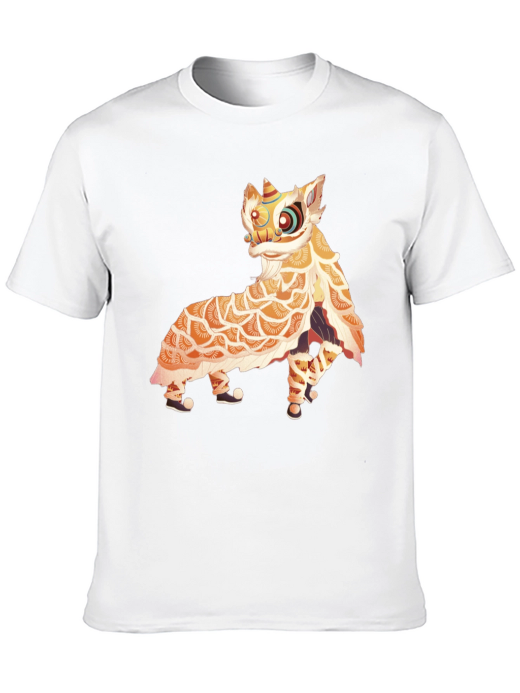 Lion Dance Graphic Tee - Black