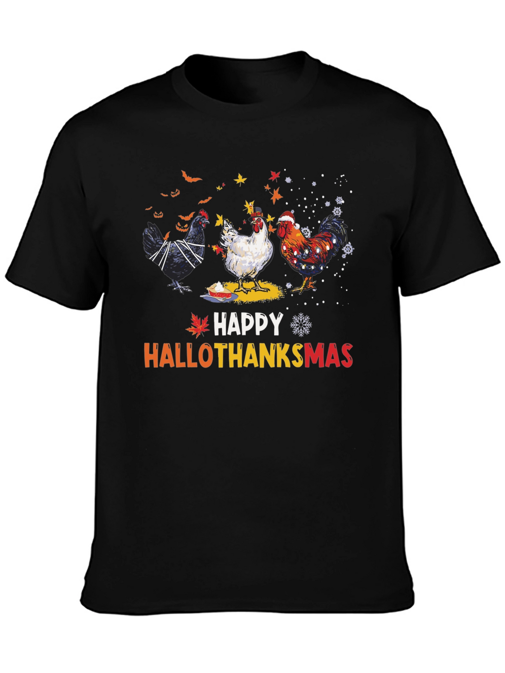 Happy Hallothanksmas Chicken T-Shirt