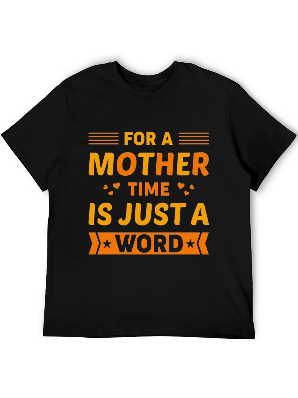 Mother Time Word T-Shirt - Black