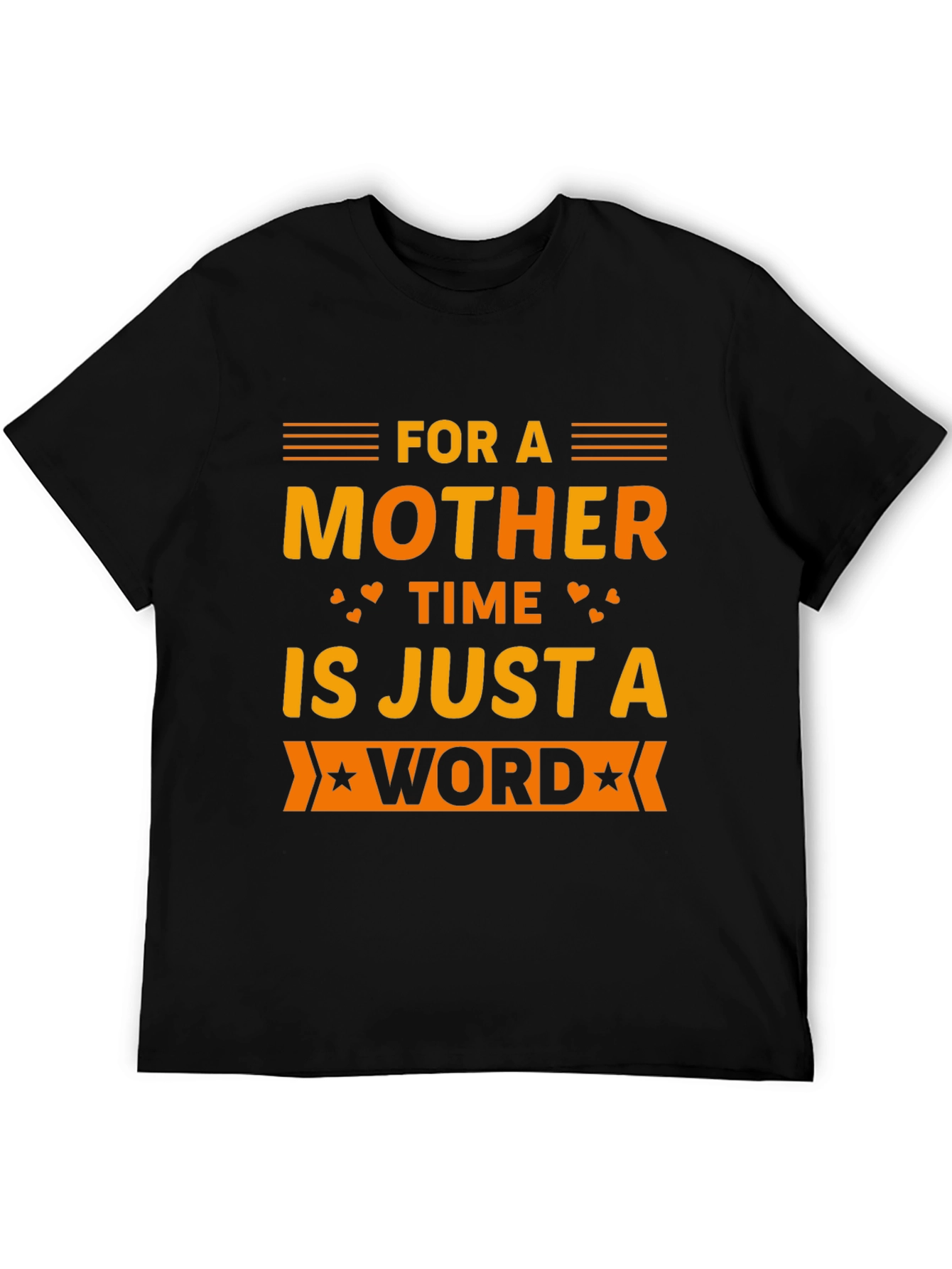 Mother Time Word T-Shirt - Black
