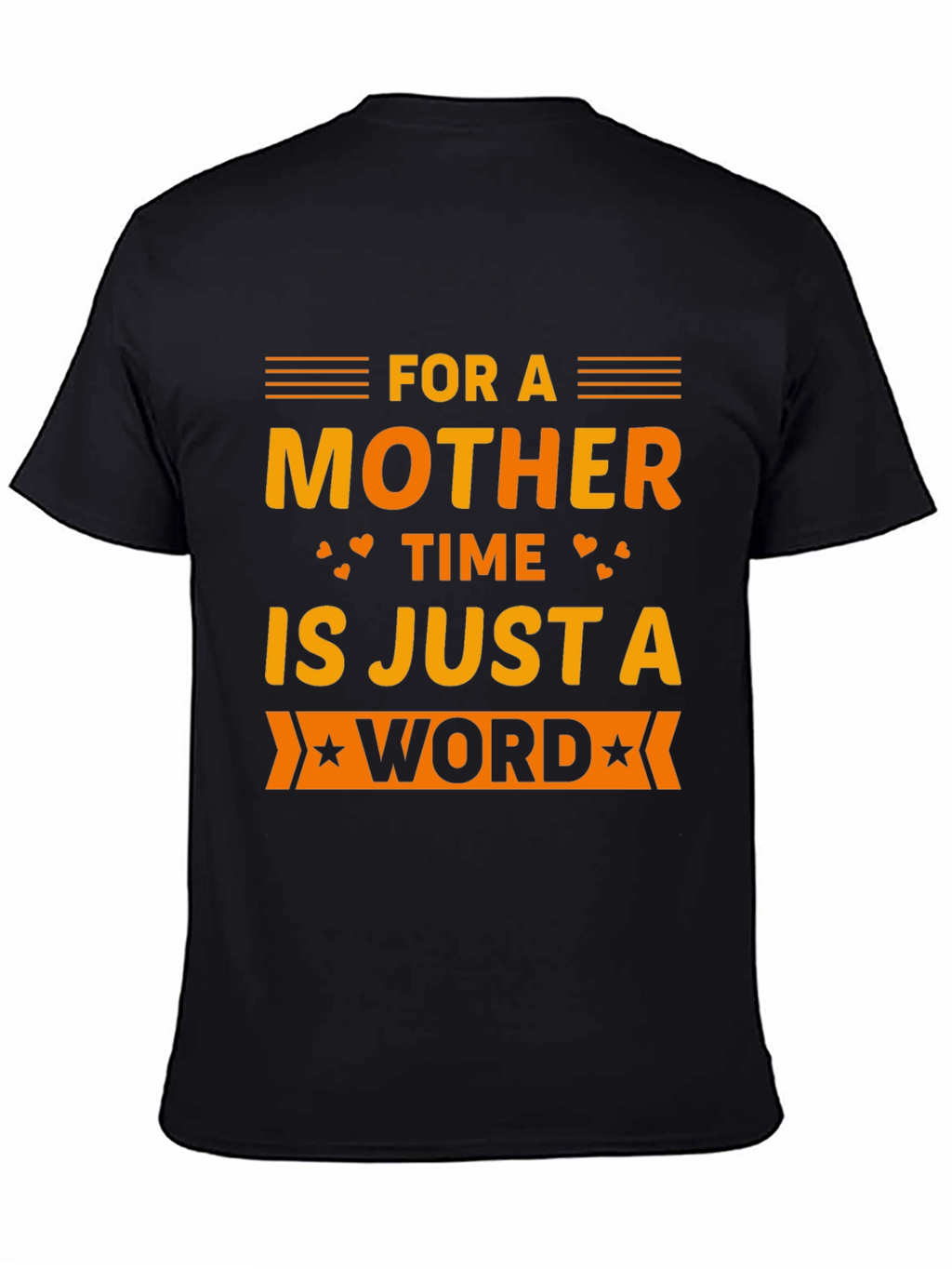 Mother Time Word T-Shirt - Black