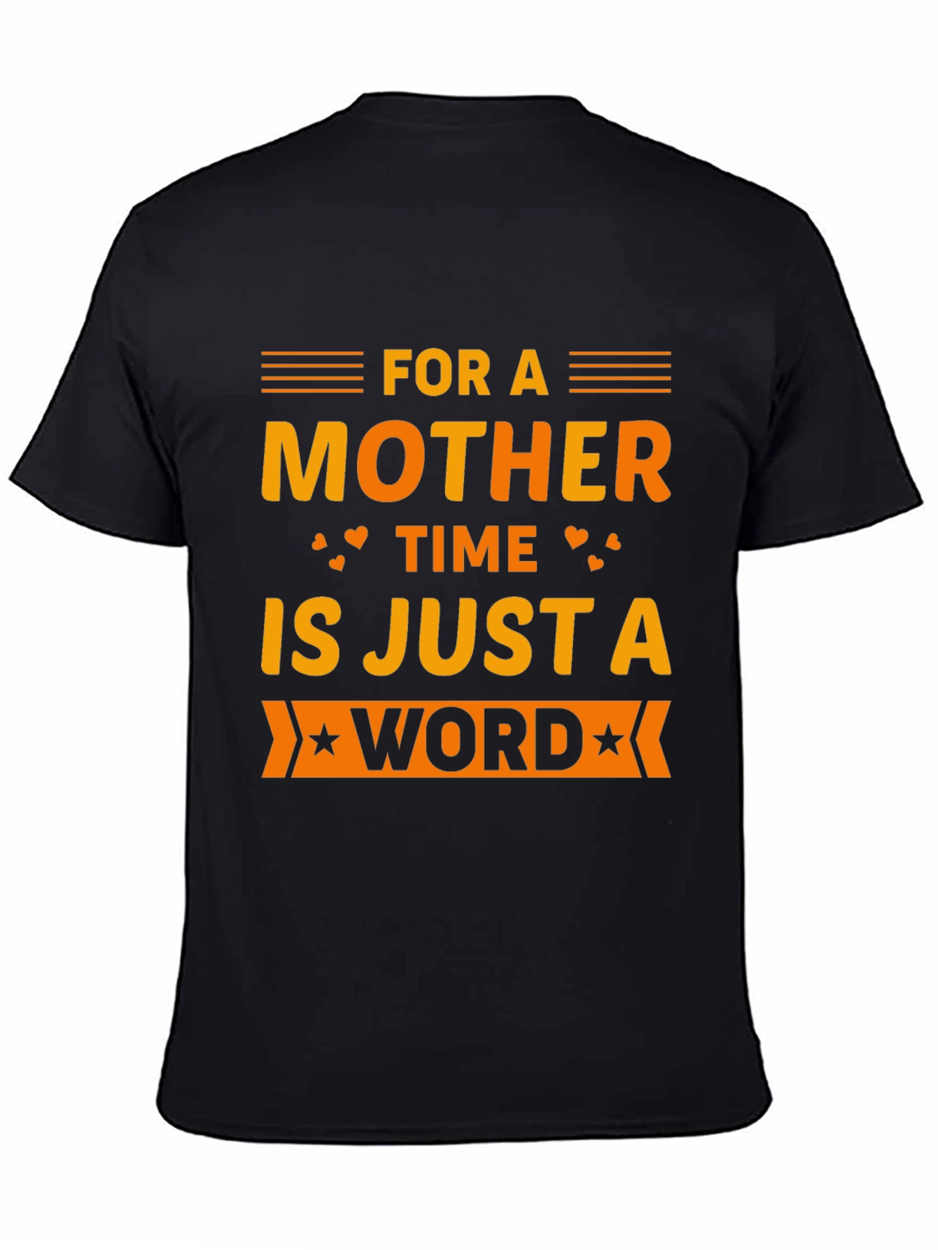 Mother Time Word T-Shirt - Black