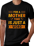 Mother Time Word T-Shirt - Black