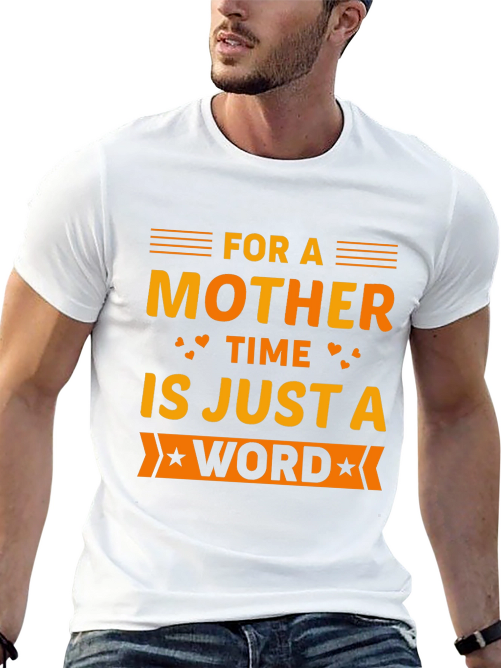 Mother Time Word T-Shirt - Black